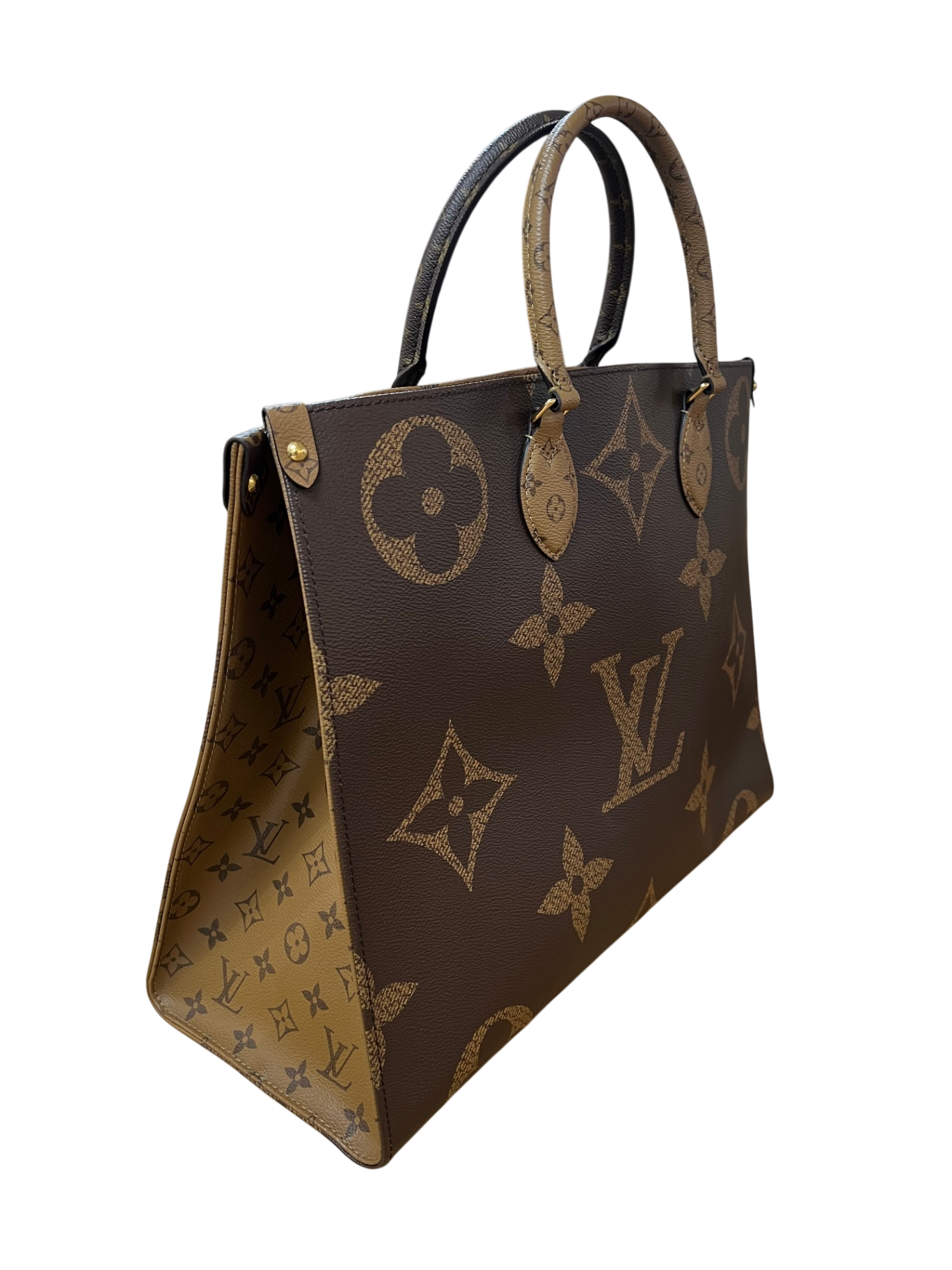 Louis Vuitton OnTheGo GM Monogram Braun mit Dunkelbraunen Details Canvas