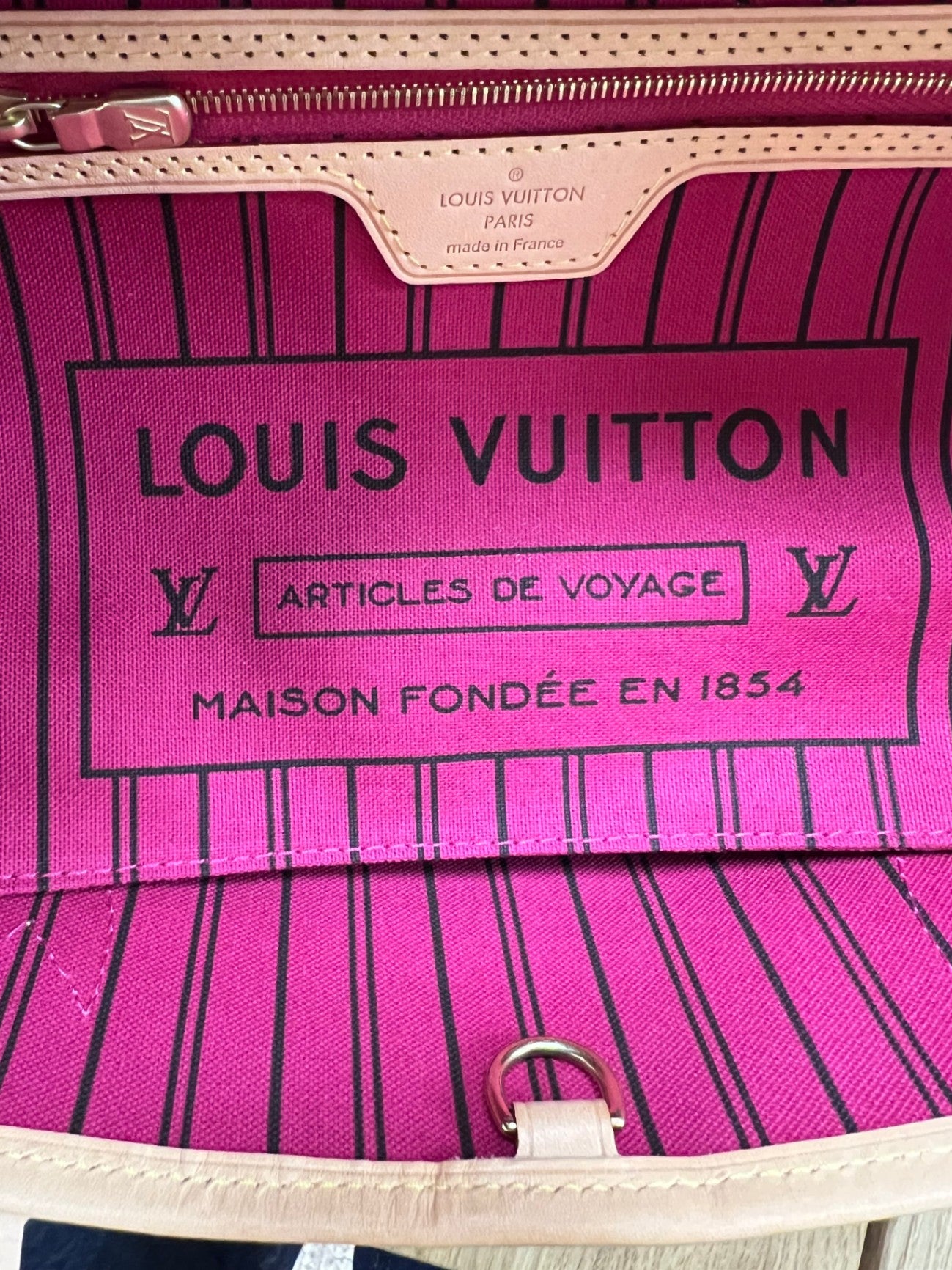 Louis Vuitton Neverfull PM Insideout Monogram/Rose Pondichery Coated Canvas/Leather