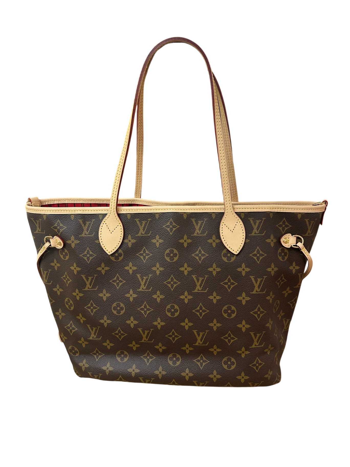 Louis Vuitton Neverfull Insideout MM Monogram Brown/Beige/Red MM Coated Canvas /Leather