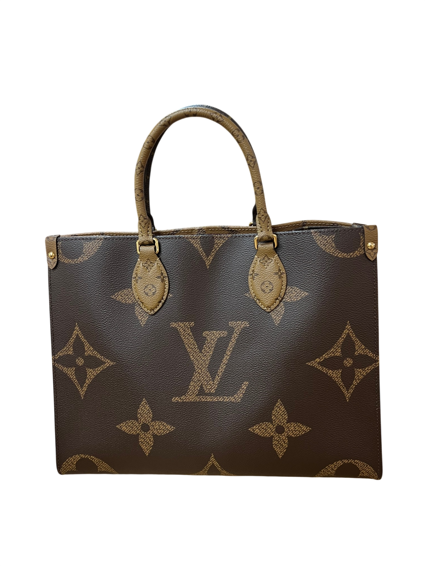Louis Vuitton Monogram Beige/Braun MM Canvas beschichtet / Leder