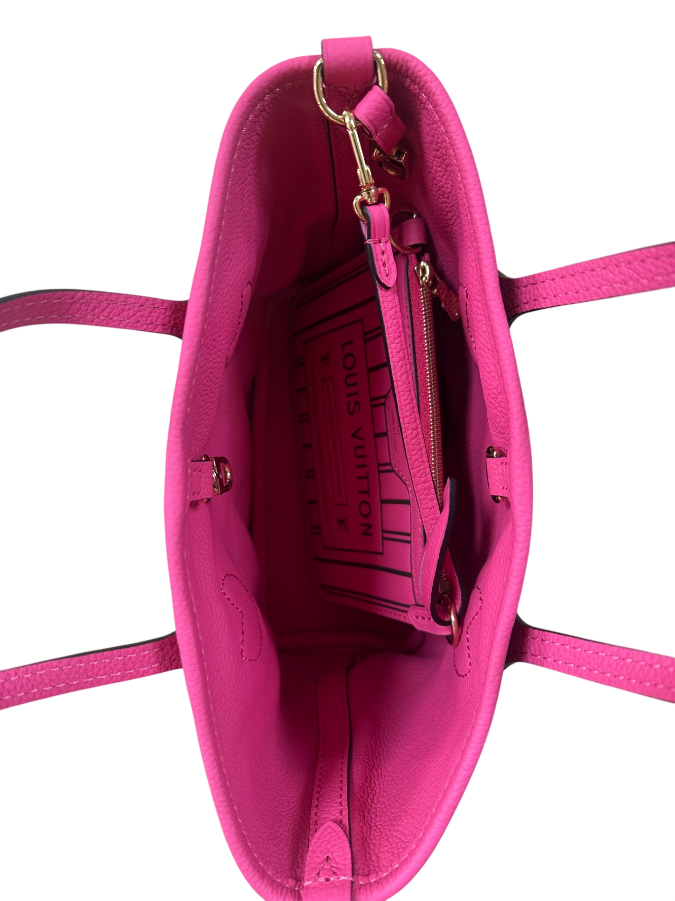 Louis Vuitton Neverfull Insideout BB Rose Pondichery/Monogram BB Rindsleder/Canvas beschichtet
