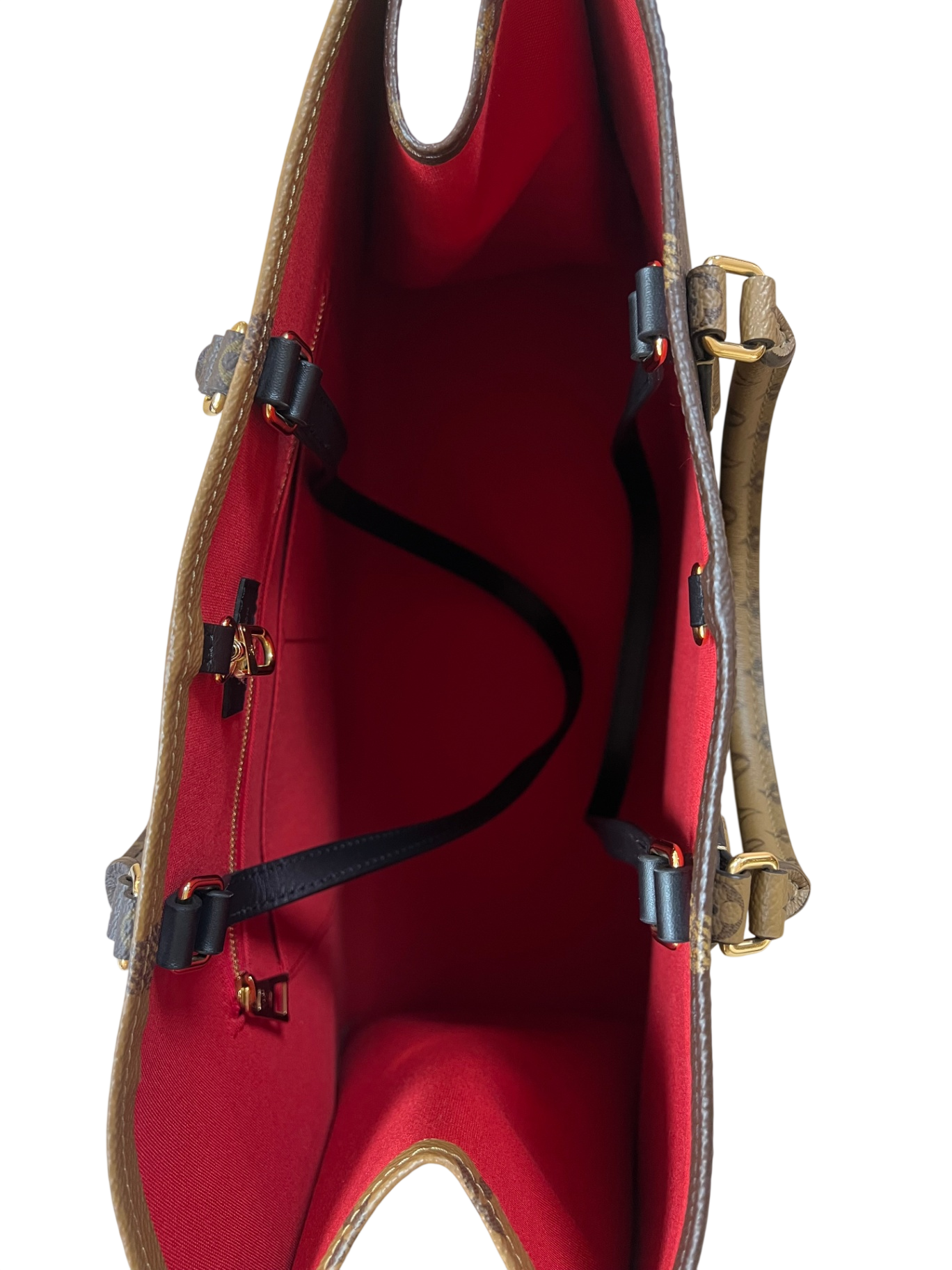 Louis Vuitton OnTheGo GM Monogram Braun mit Dunkelbraunen Details Canvas