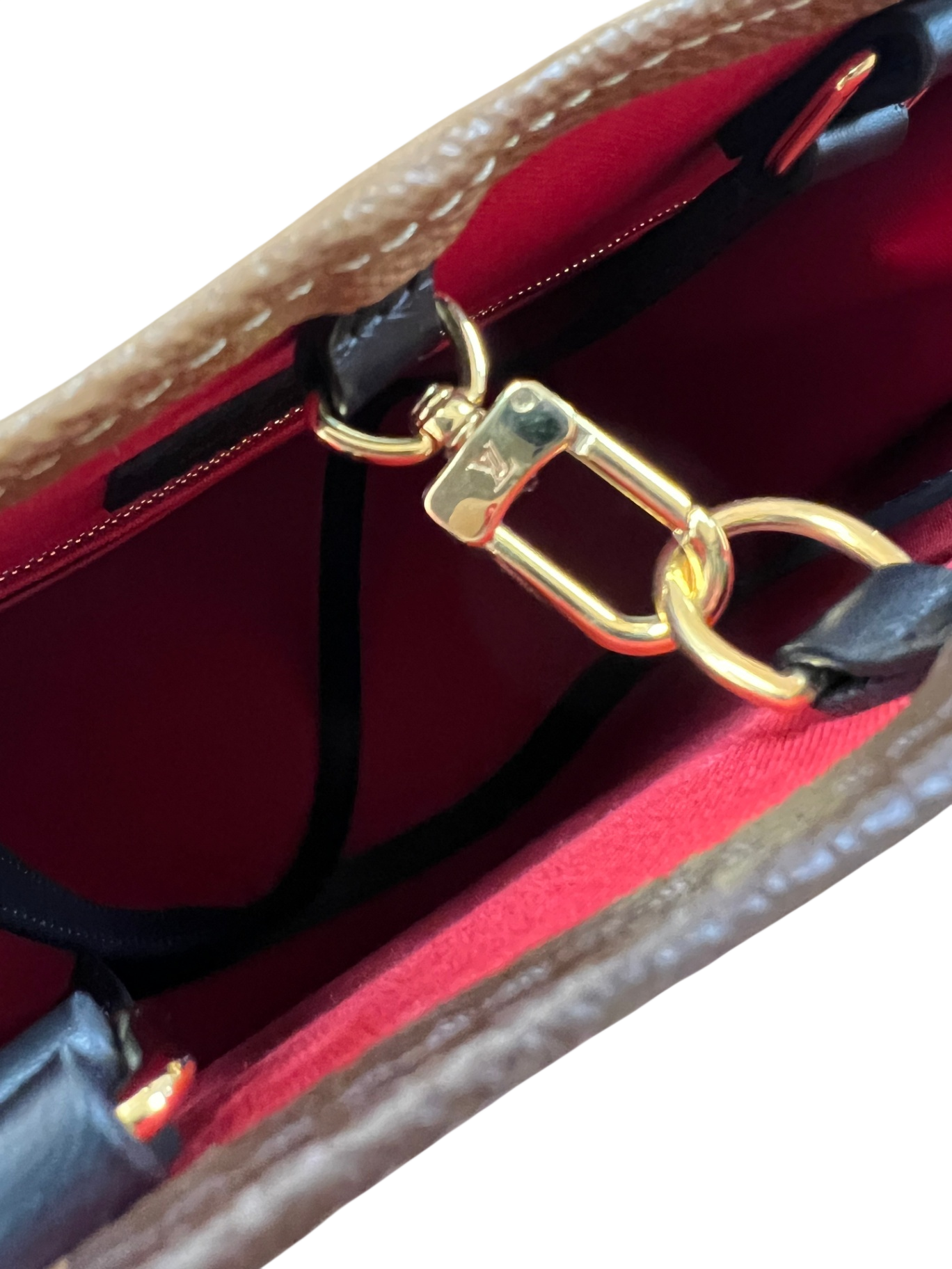 Louis Vuitton OnTheGo GM Monogram Braun mit Dunkelbraunen Details Canvas