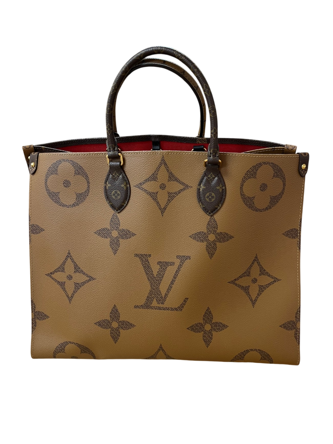 Louis Vuitton OnTheGo GM Monogram Braun mit Dunkelbraunen Details Canvas