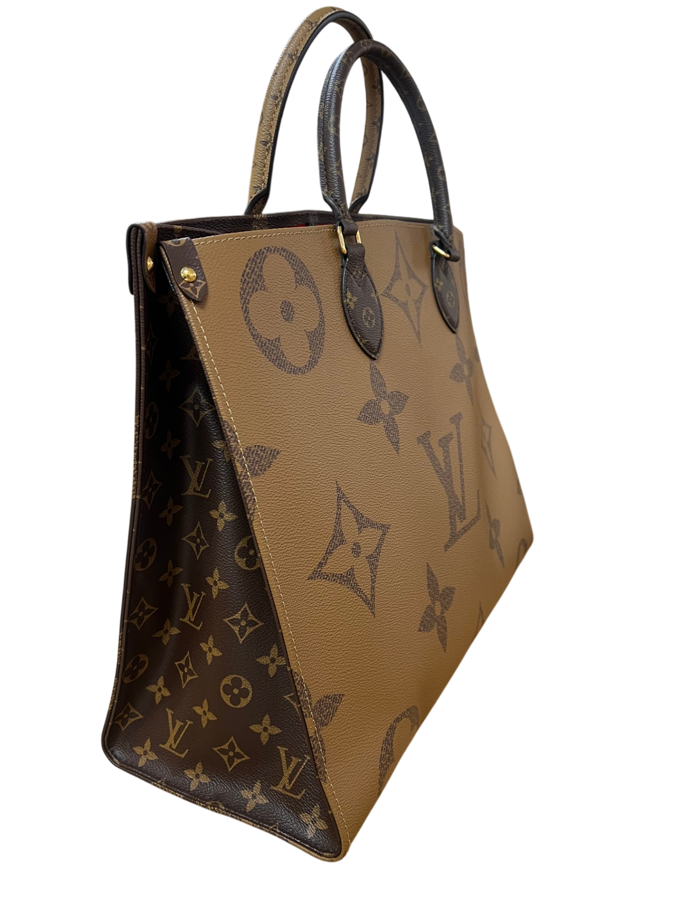 Louis Vuitton OnTheGo GM Monogram Braun mit Dunkelbraunen Details Canvas