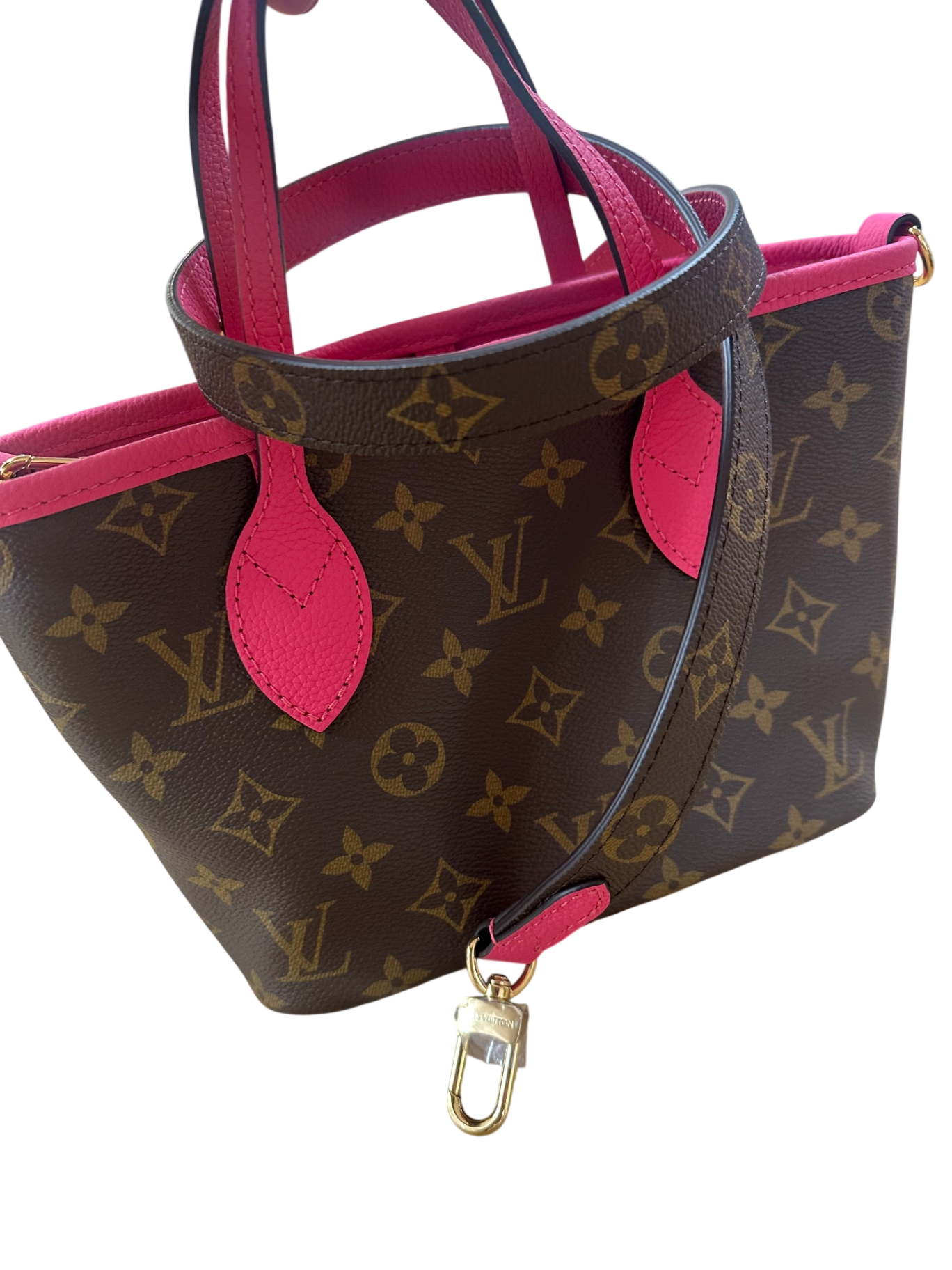 Louis Vuitton Neverfull Insideout BB Rose Pondichery/Monogram BB Rindsleder/Canvas beschichtet
