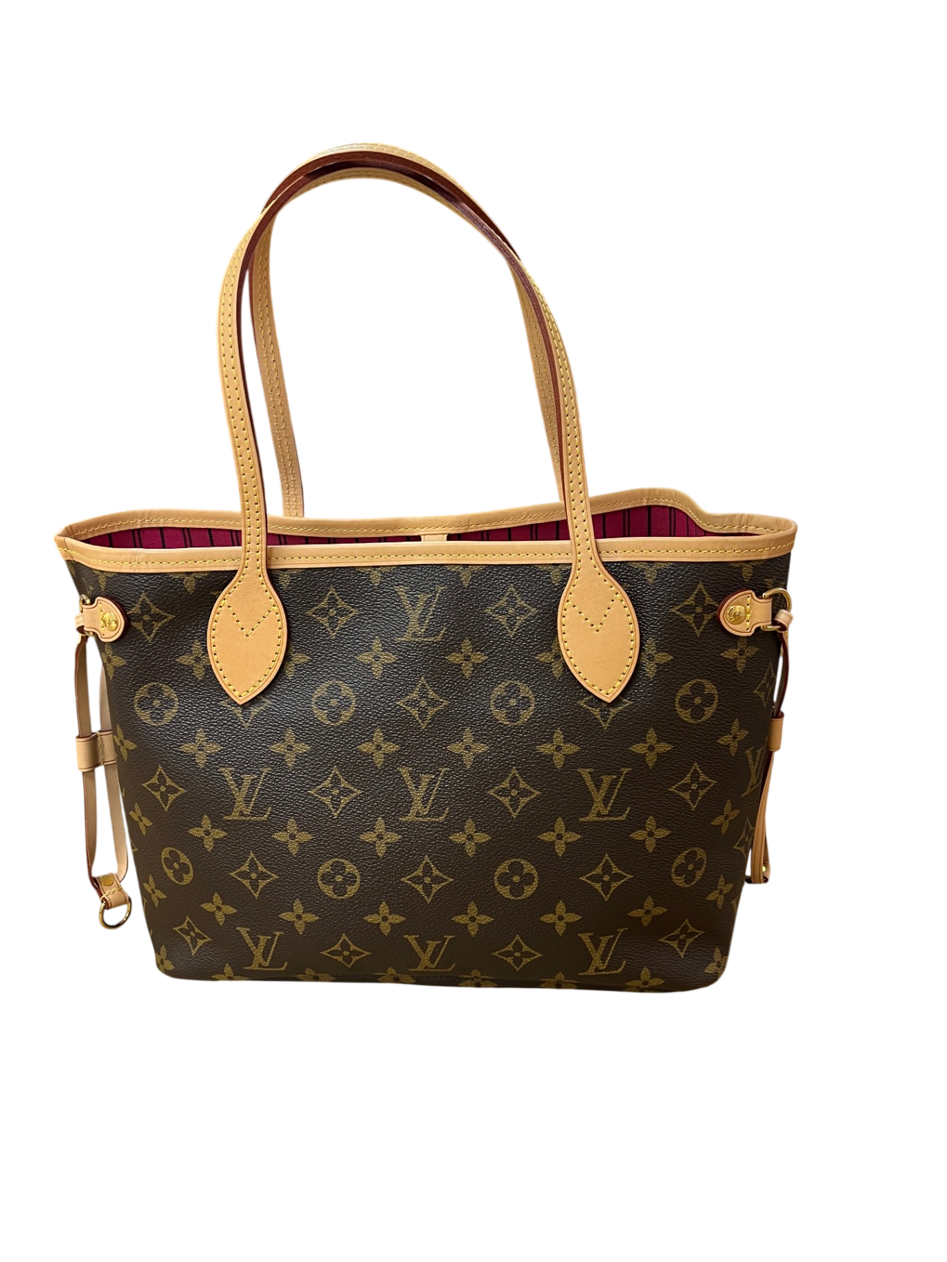 Louis Vuitton Neverfull PM Insideout Monogram/Rose Pondichery Beschichtetes Canvas/Leder