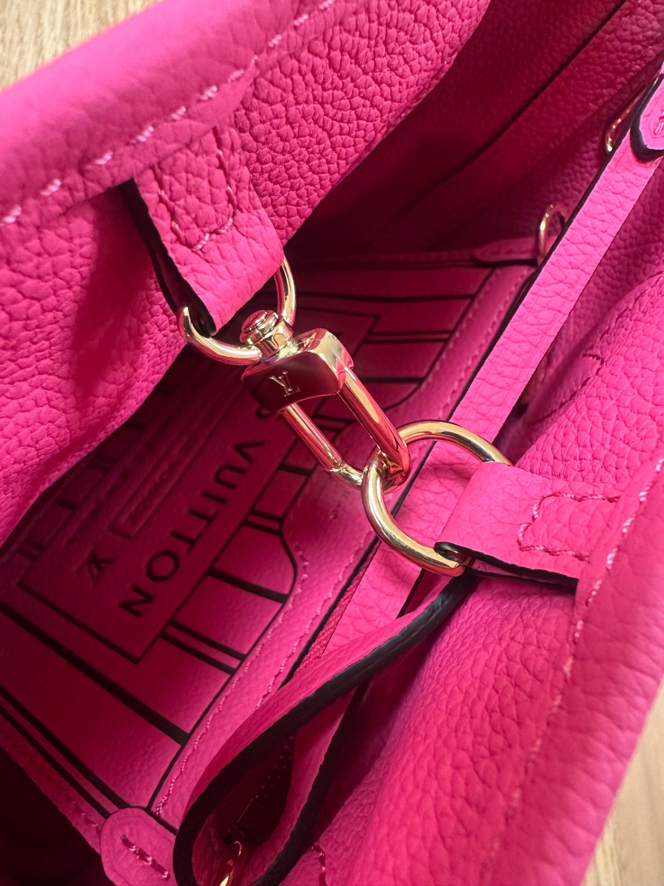 Louis Vuitton Neverfull Insideout BB Rose Pondichery/Monogram BB Rindsleder/Canvas beschichtet