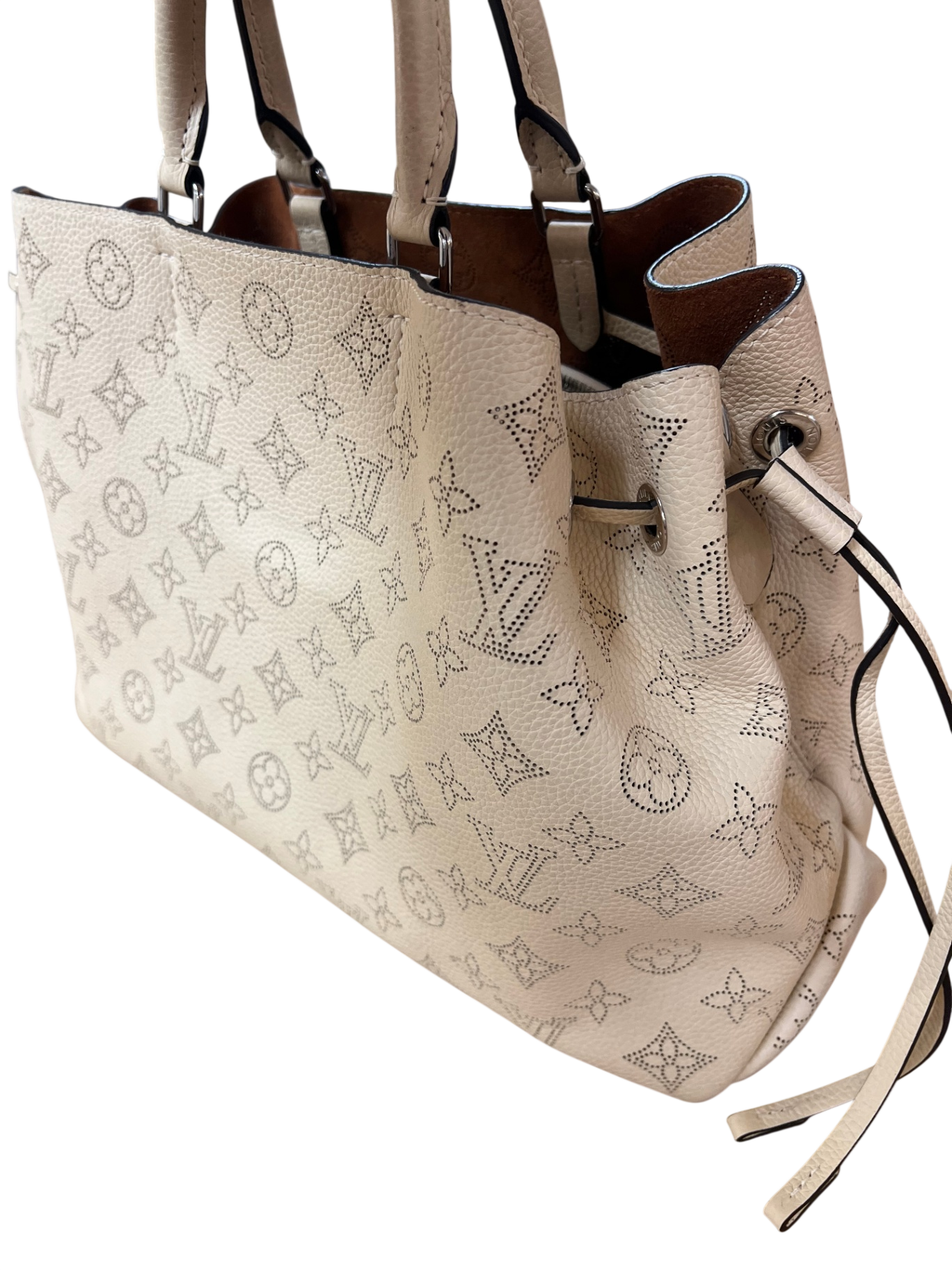 Louis Vuitton Bella Tote Cream Cream/Beige 32x23x13 Calfskin Mahina