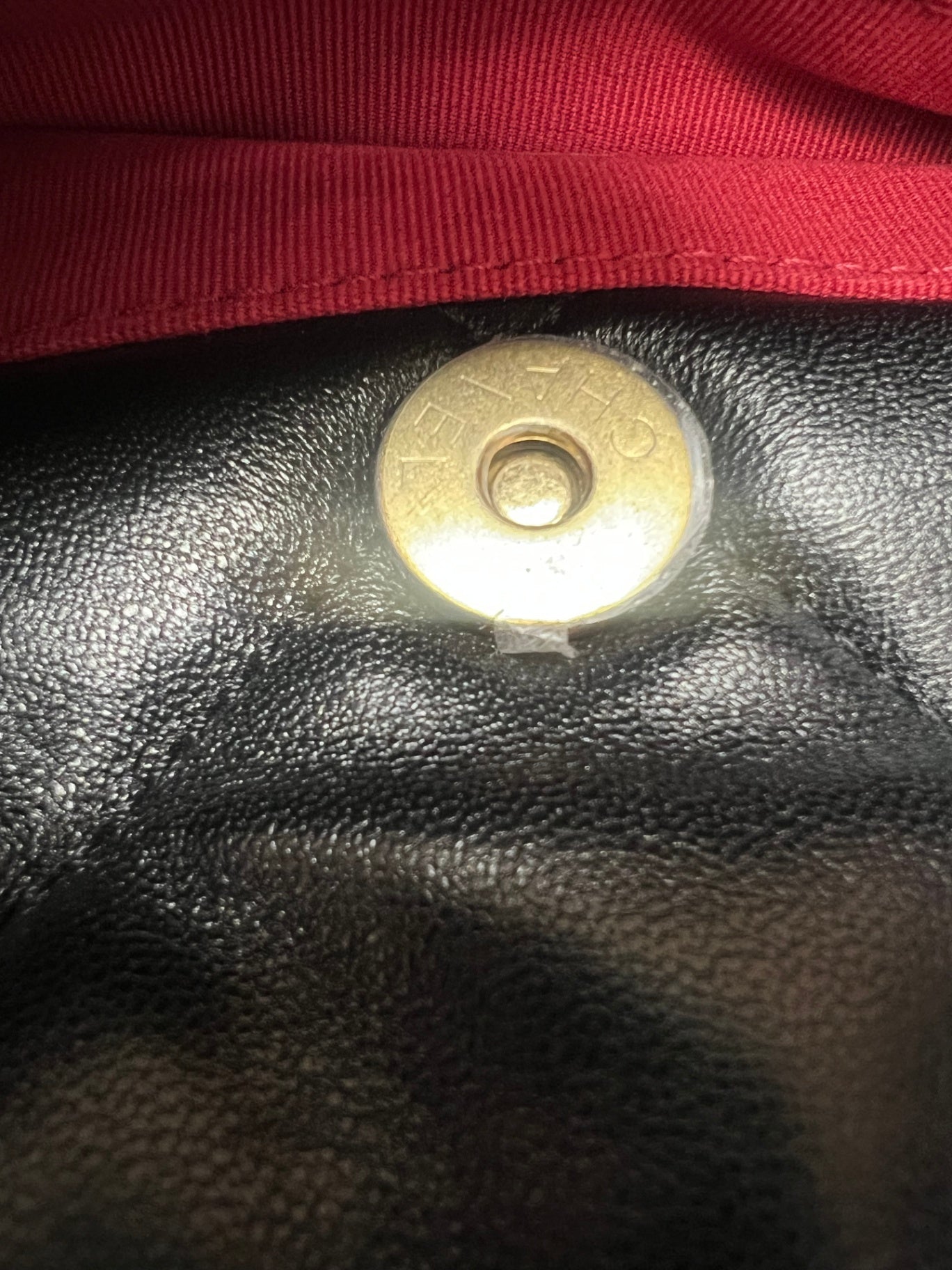 Chanel 19 Schwarz Lammleder Medium