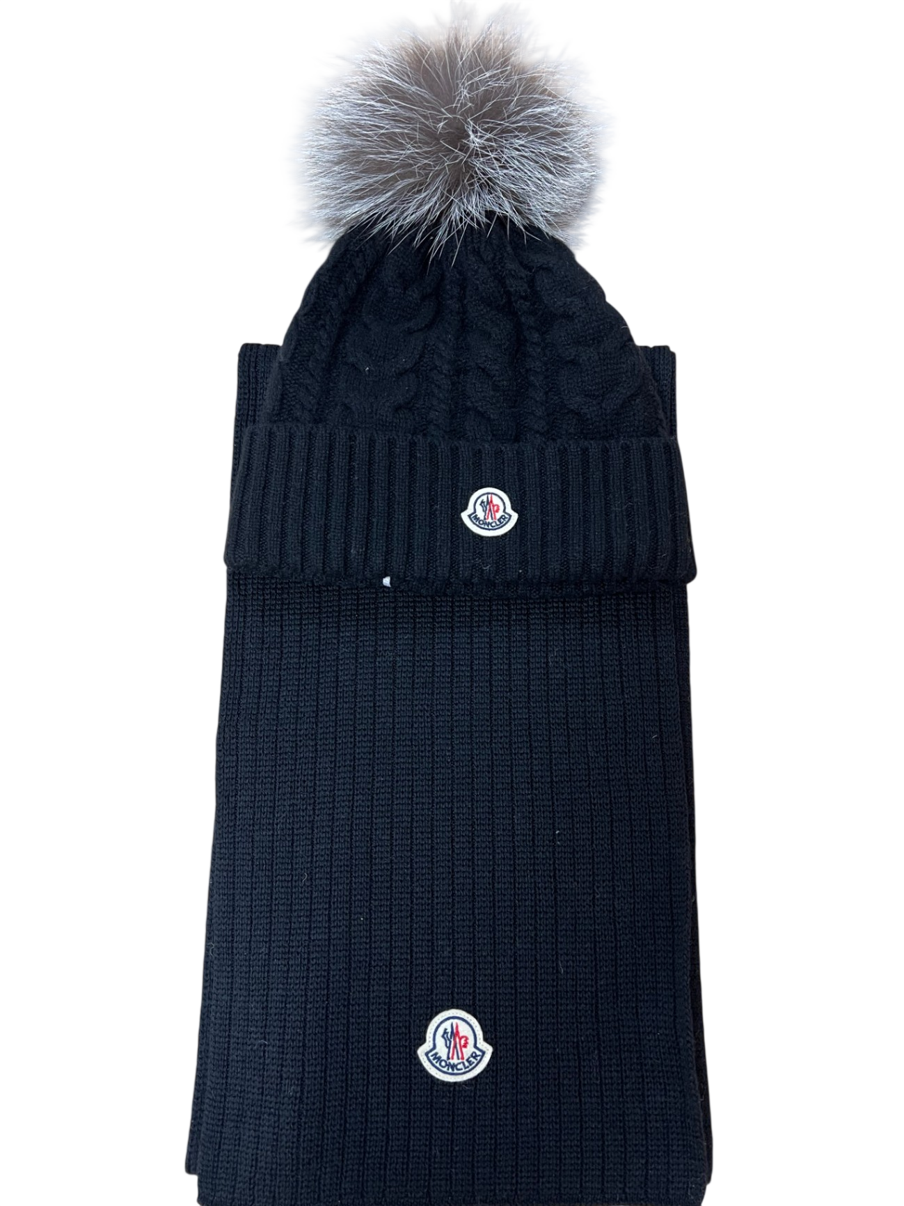 Moncler Schwarz Wolle