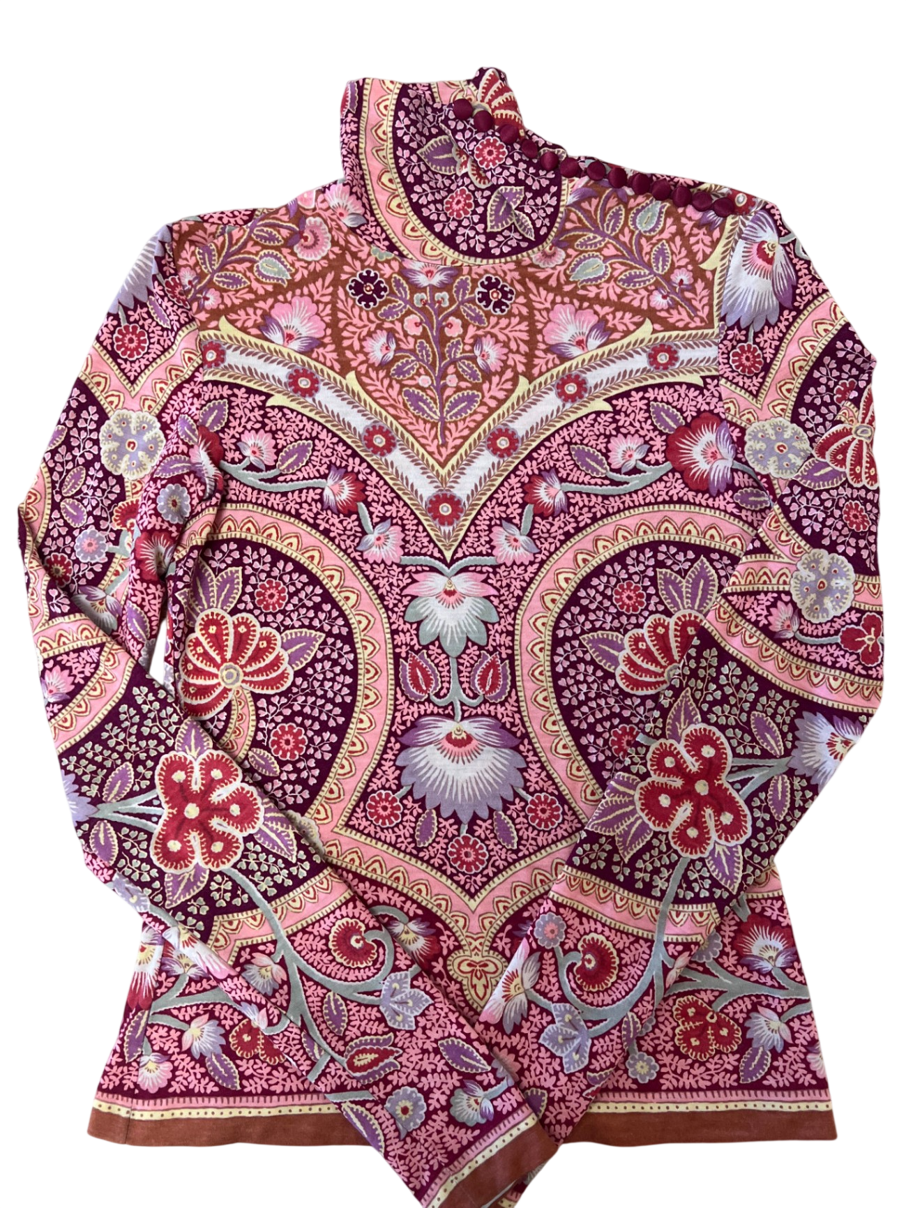 ETRO Pink und Lila 38 Wolle /Elastan