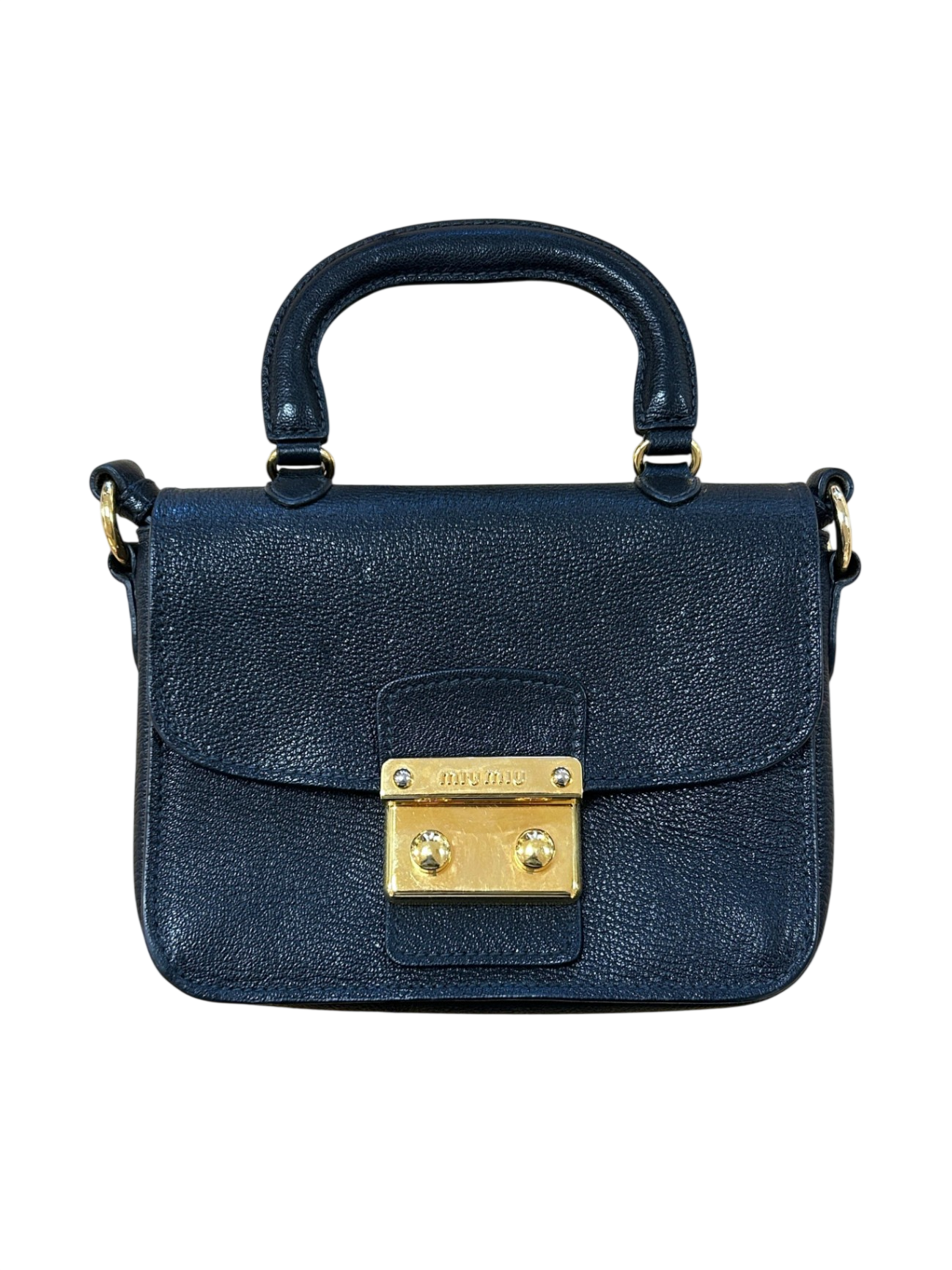 Miu Miu Schwarz Leder