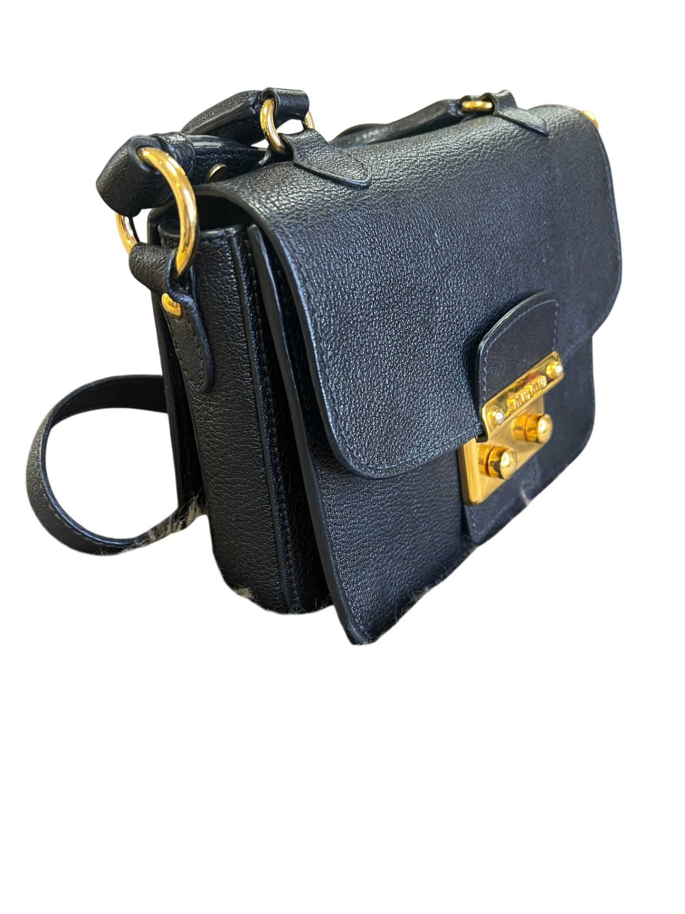 Miu Miu Schwarz Leder