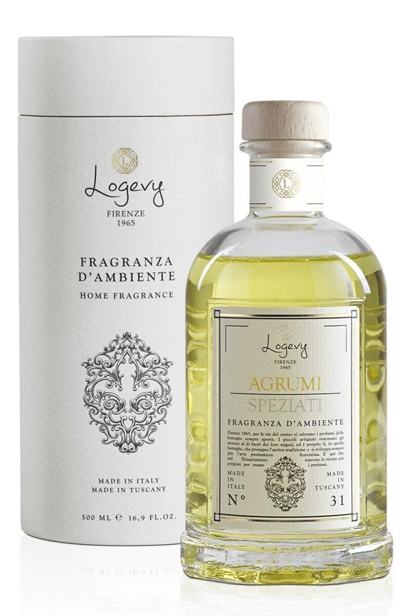 Logevy Agrumi /Zitrone-Orange 500 ml Glas, Holz