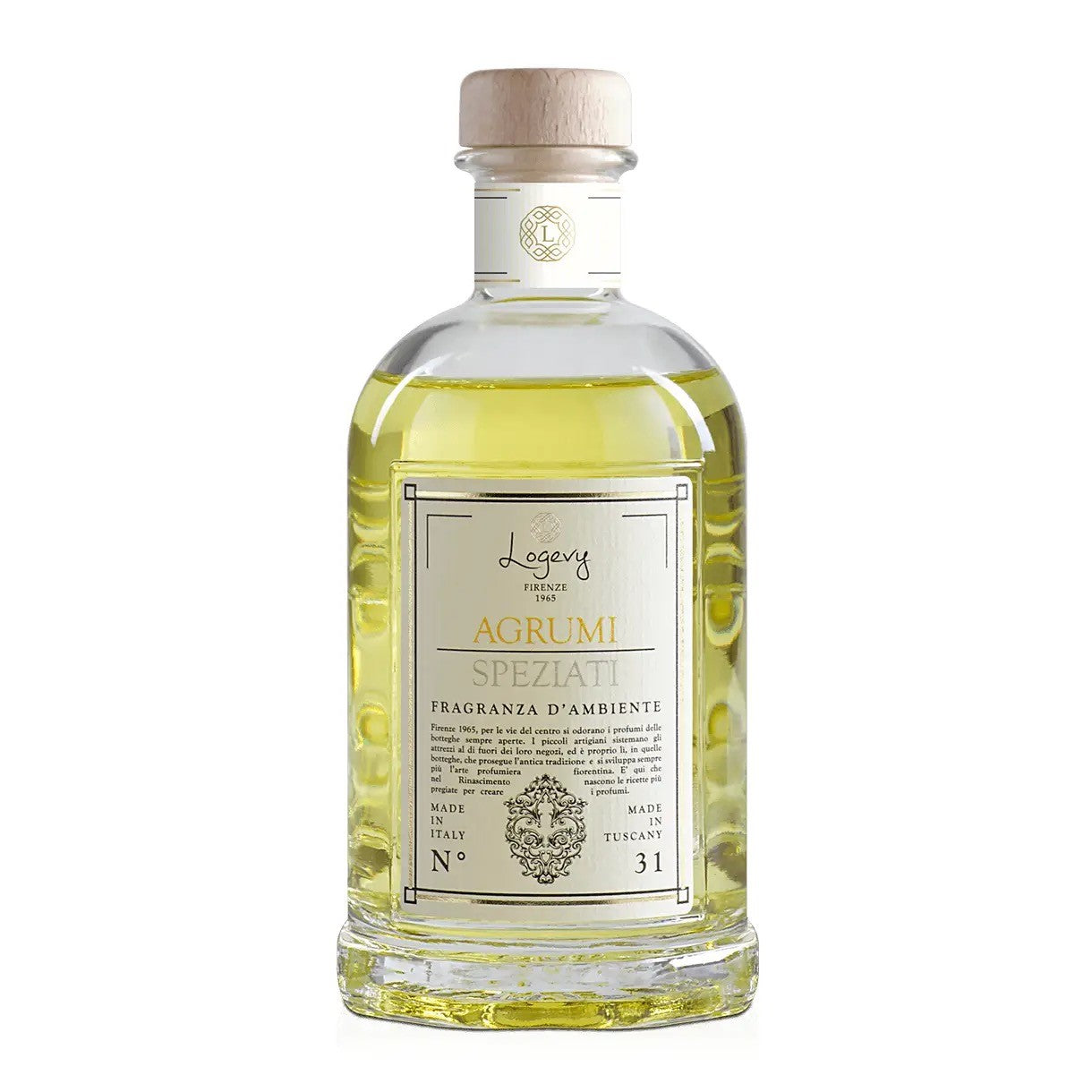 Logevy Agrumi /Zitrone-Orange 500 ml Glas, Holz
