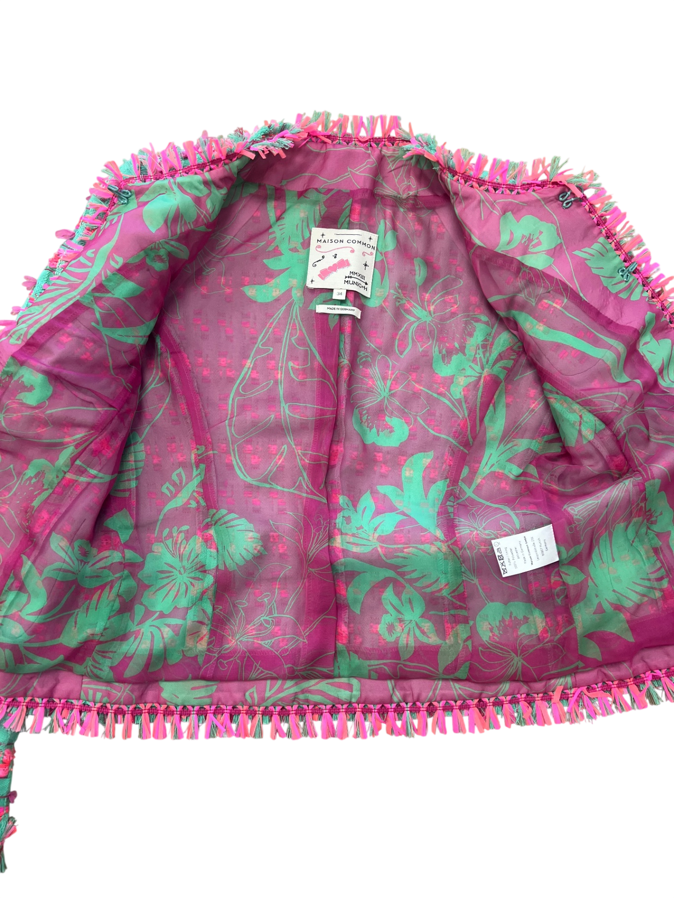 Maison Common Pink und Grün 36 Mischgewebe