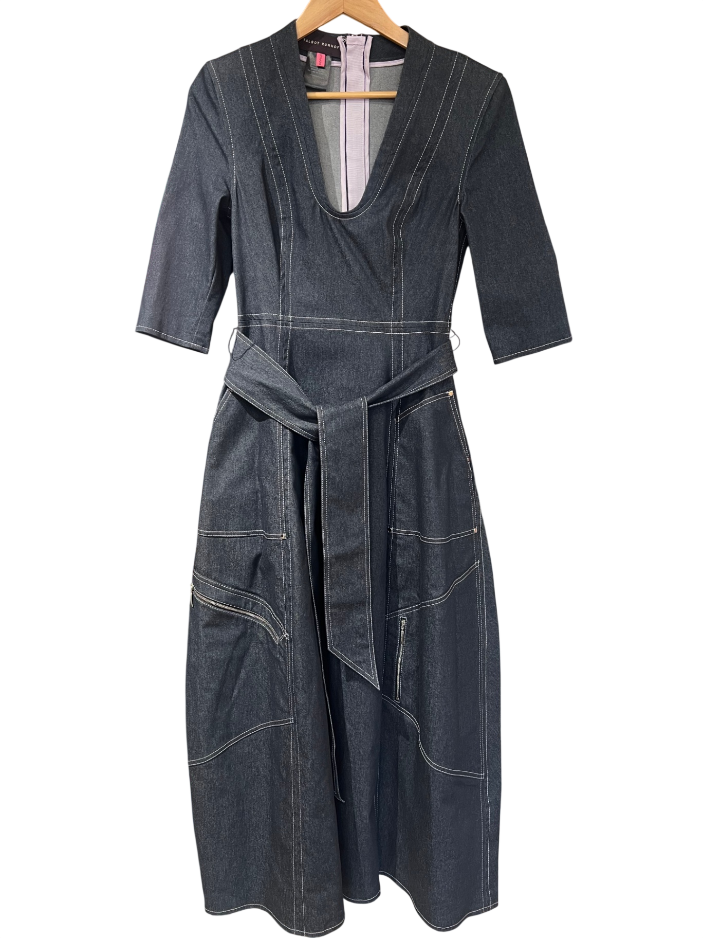 Talbot Runhof Dunkelblau 38 Baumwolle