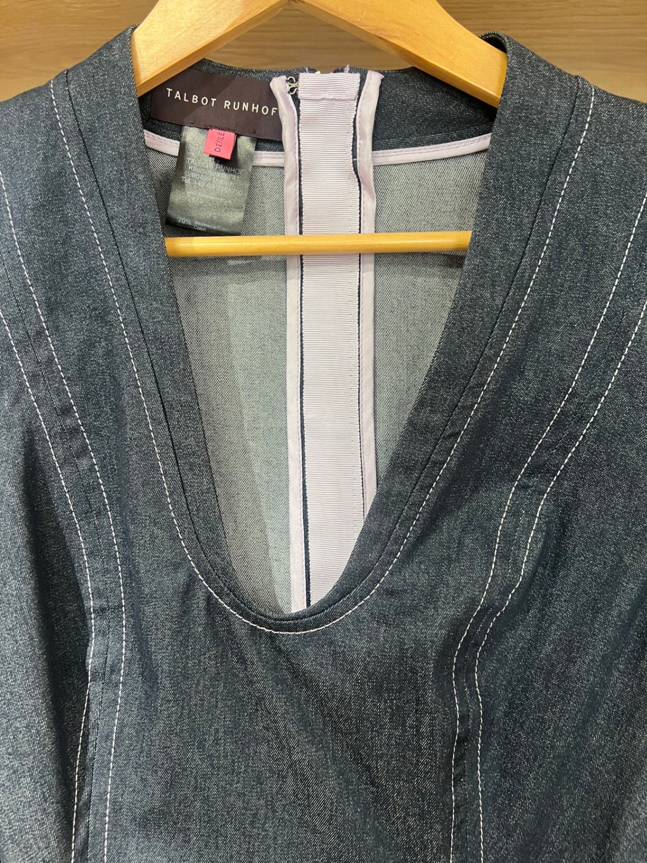 Talbot Runhof Dunkelblau 38 Baumwolle