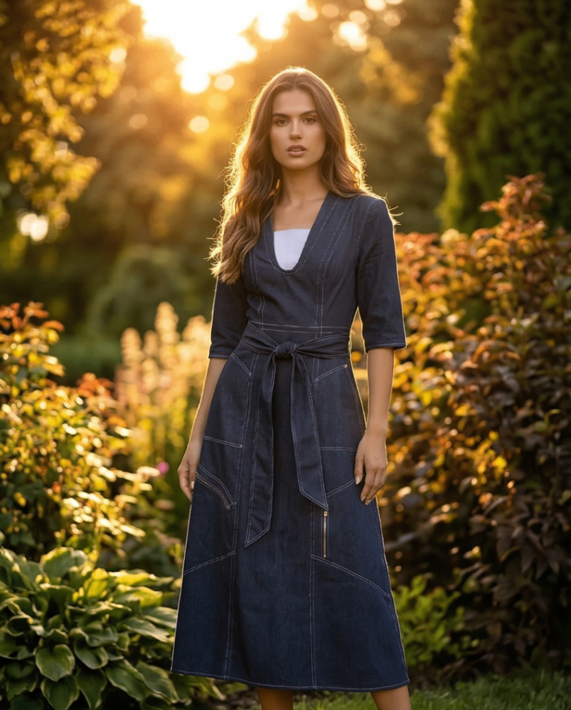 Talbot Runhof Dunkelblau 38 Baumwolle