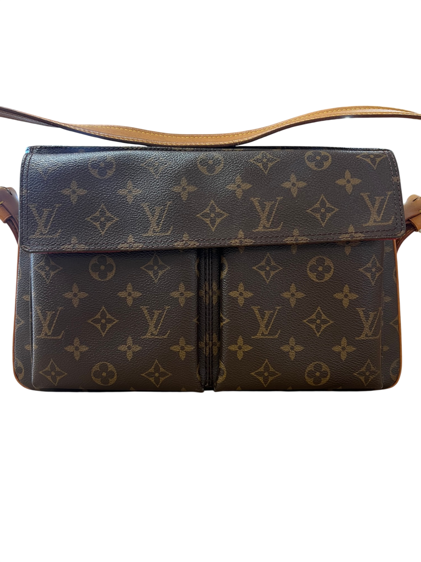 Louis Vuitton Viva Cité Braun mit Monogramm-Muster coated canvas mit Lederdetails