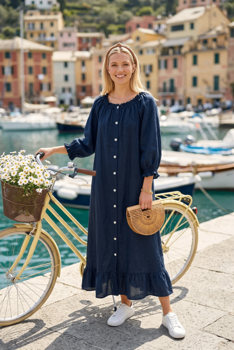 Sleeper Dunkelblau 38 Leinen