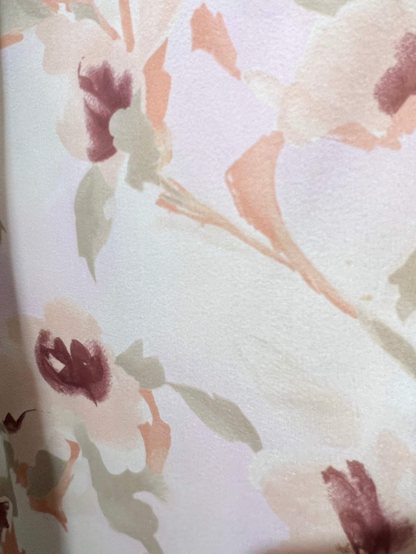 Trixi Schober Creme mit Blumenmuster in Braun, Rosa und Grün 38 Seide