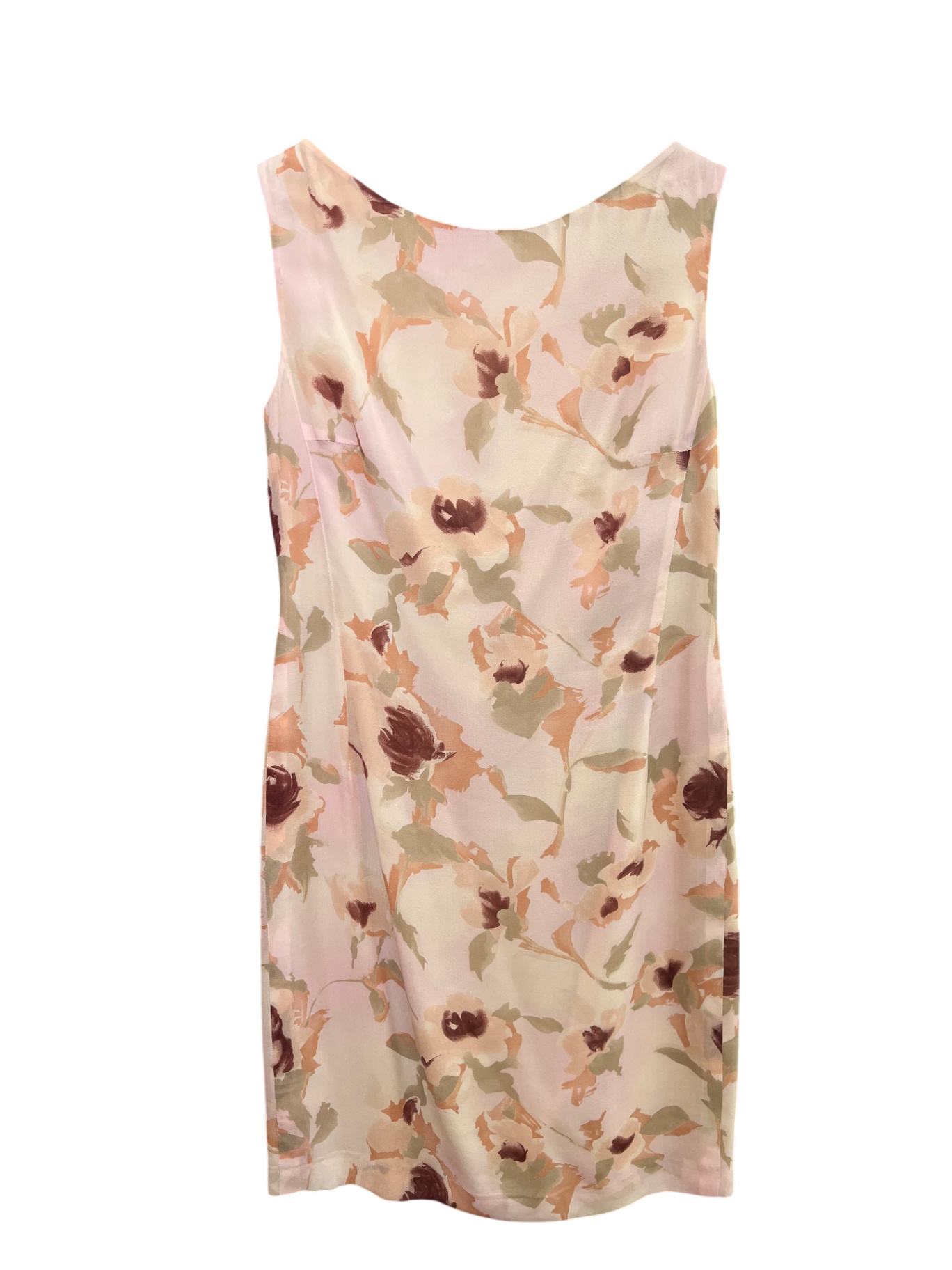 Trixi Schober Creme mit Blumenmuster in Braun, Rosa und Grün 38 Seide