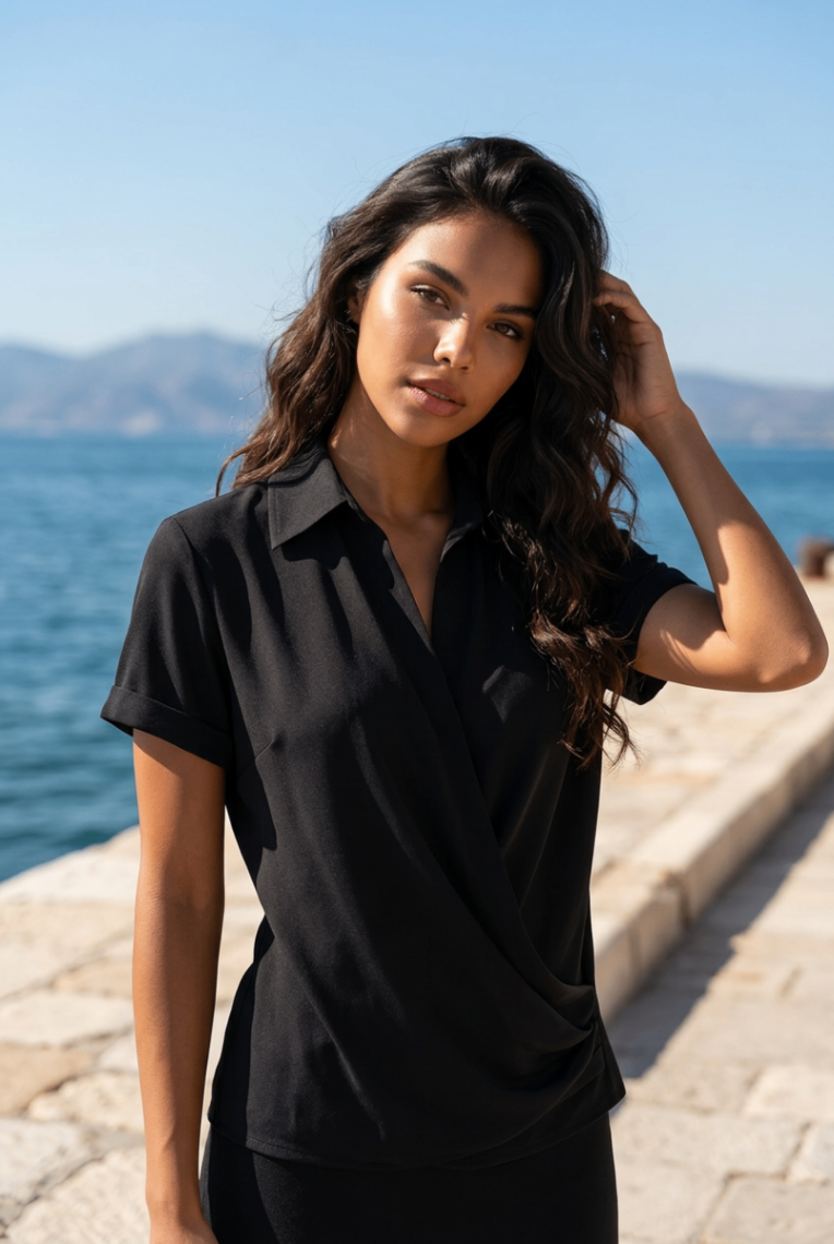 Polo Ralph Lauren Schwarz Unbekannt Seide