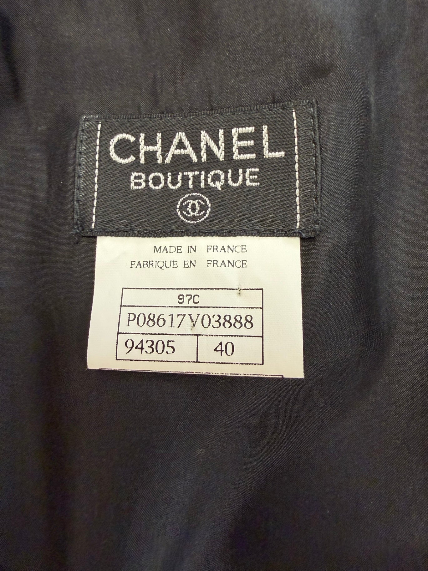 CHANEL Schwarz FR 40 Wolle/Seide