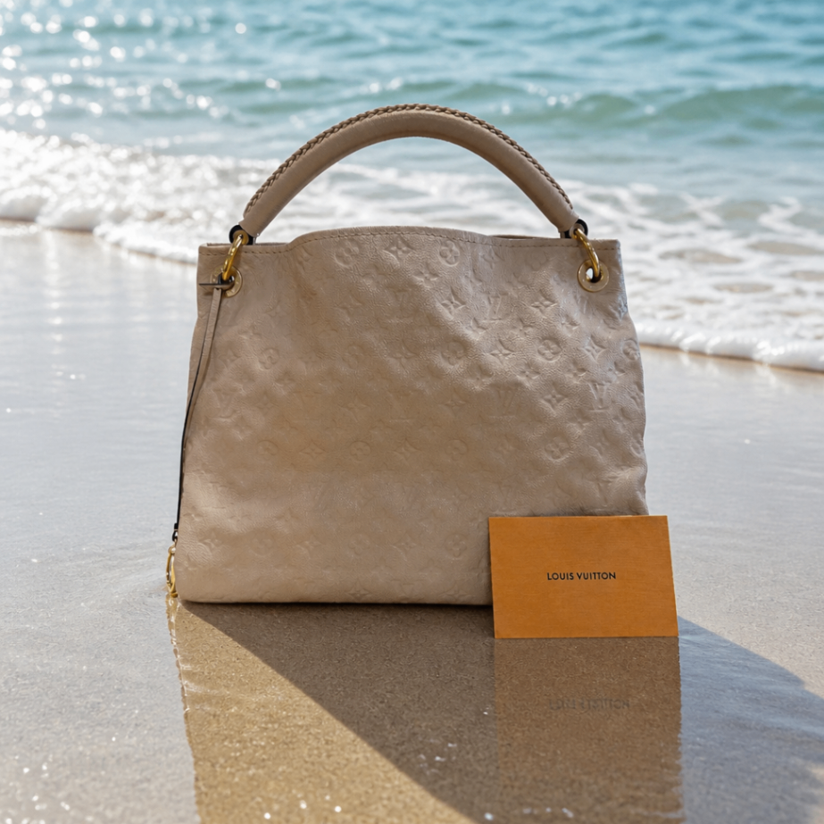 Louis Vuitton Artsy Beigerosé MM Leder