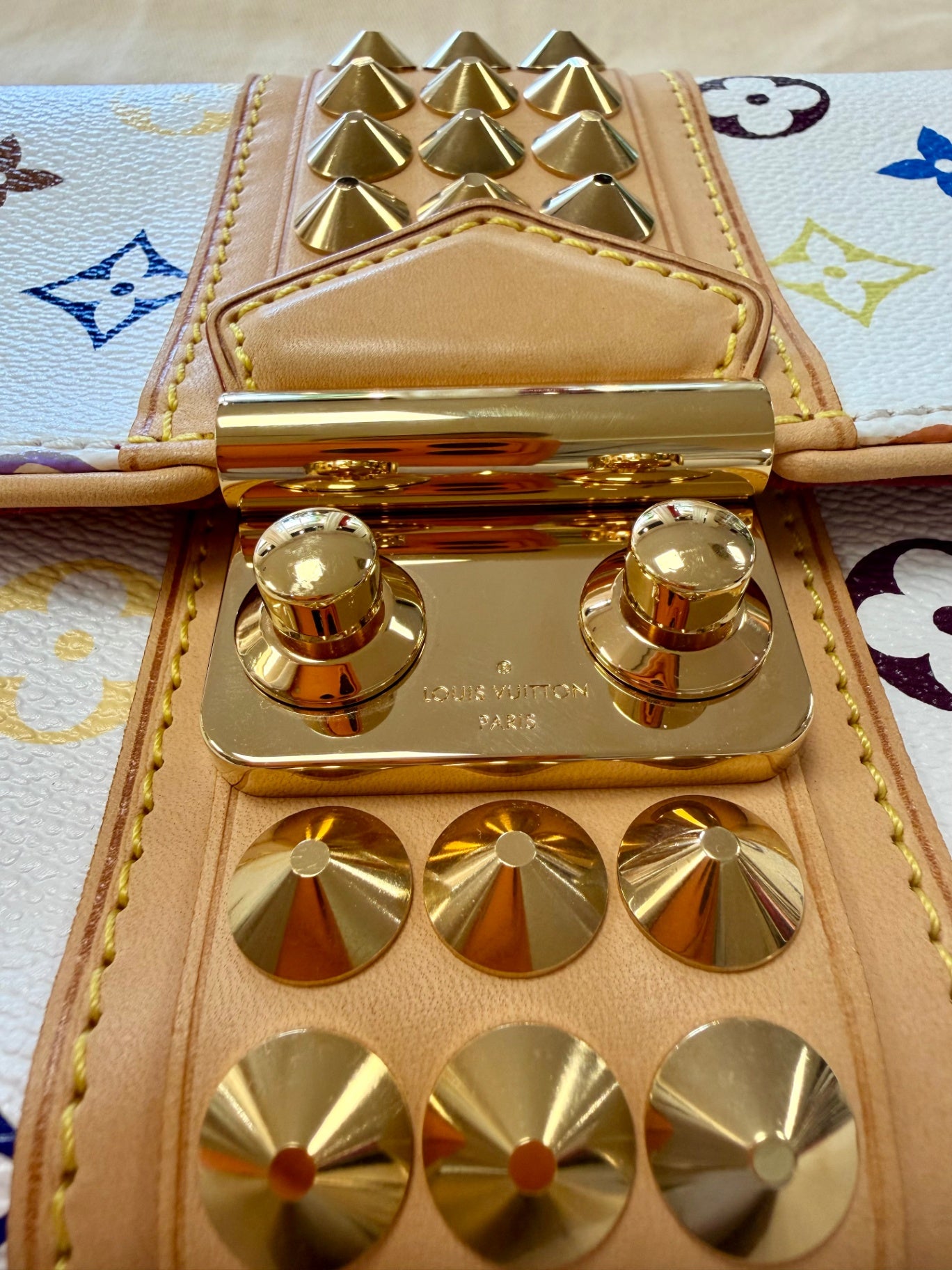 Louis Vuitton Monogram Coated Canvas mit Monogramm- Colored Print