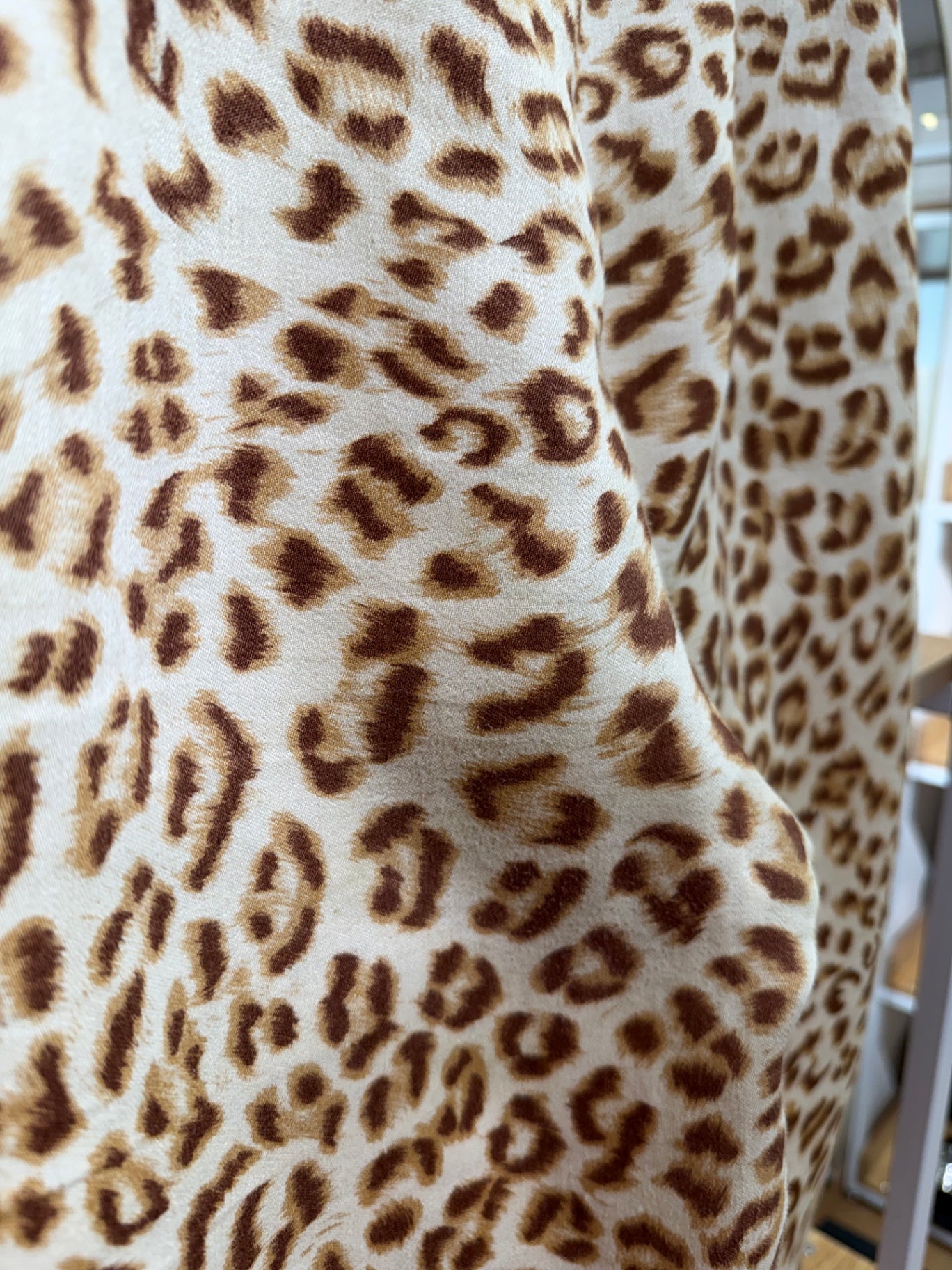 Escada Beige, Schwarz 38 Leinen