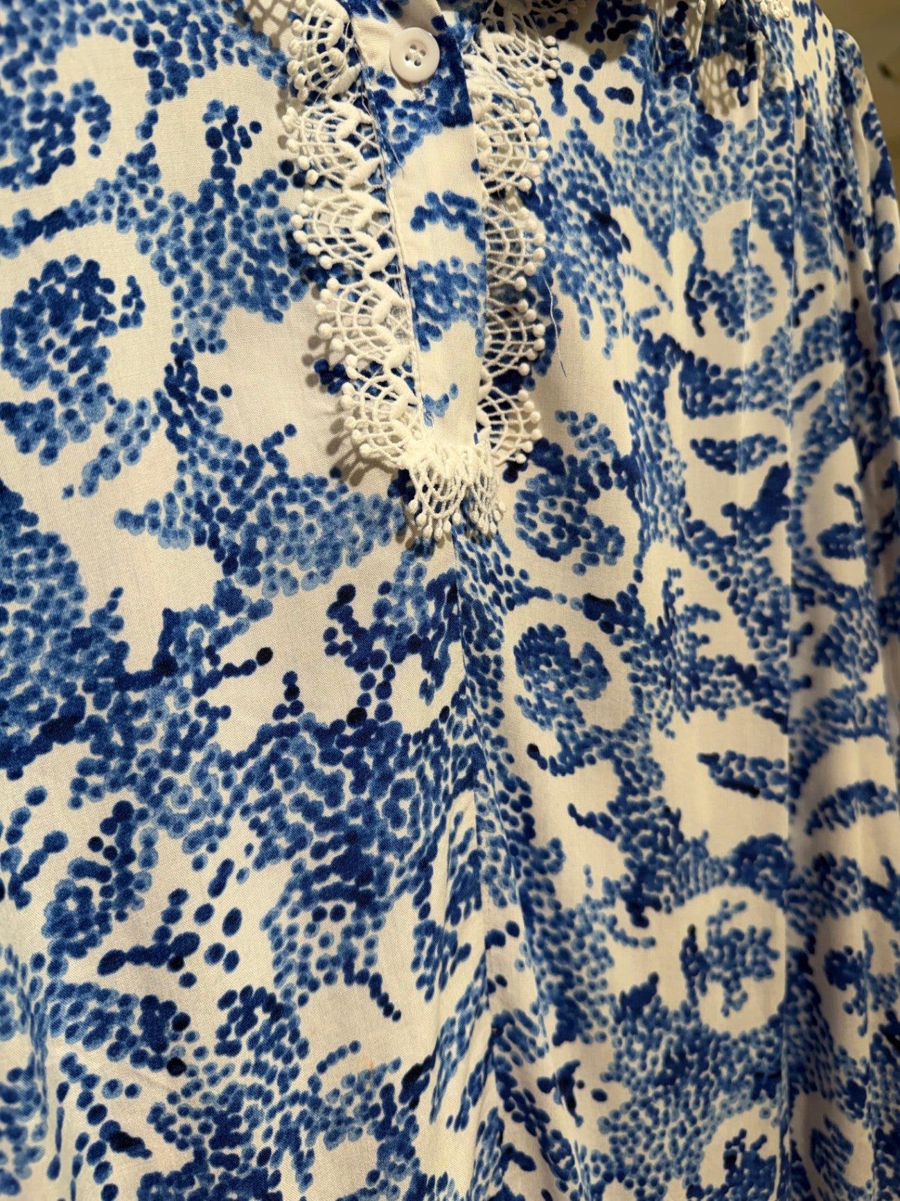 Miss June Blau und Weiß 40 Viscose
