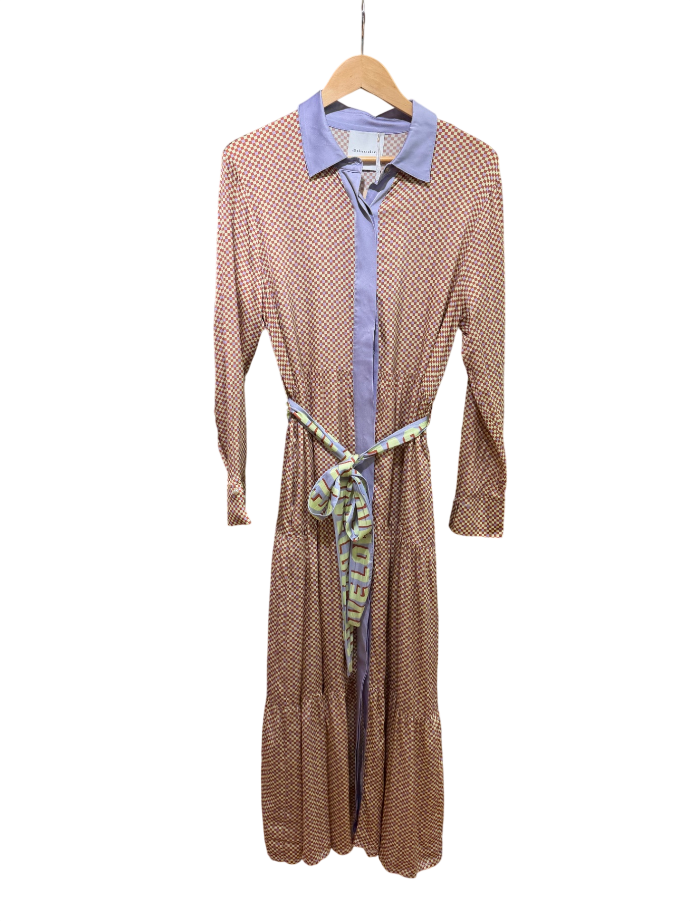 Delicate Love KLEID Braun/ Vanille/ Flieder M Viscose/Elastan
