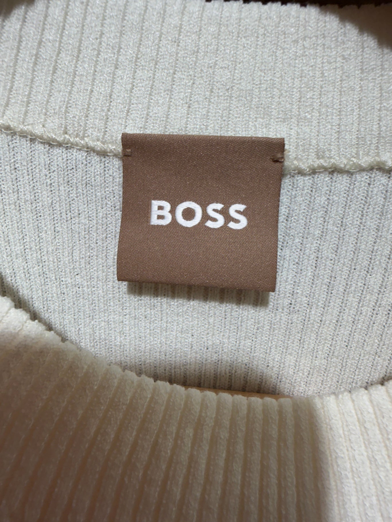 Boss Creme 40 Baumwolle/Seide/Elastan