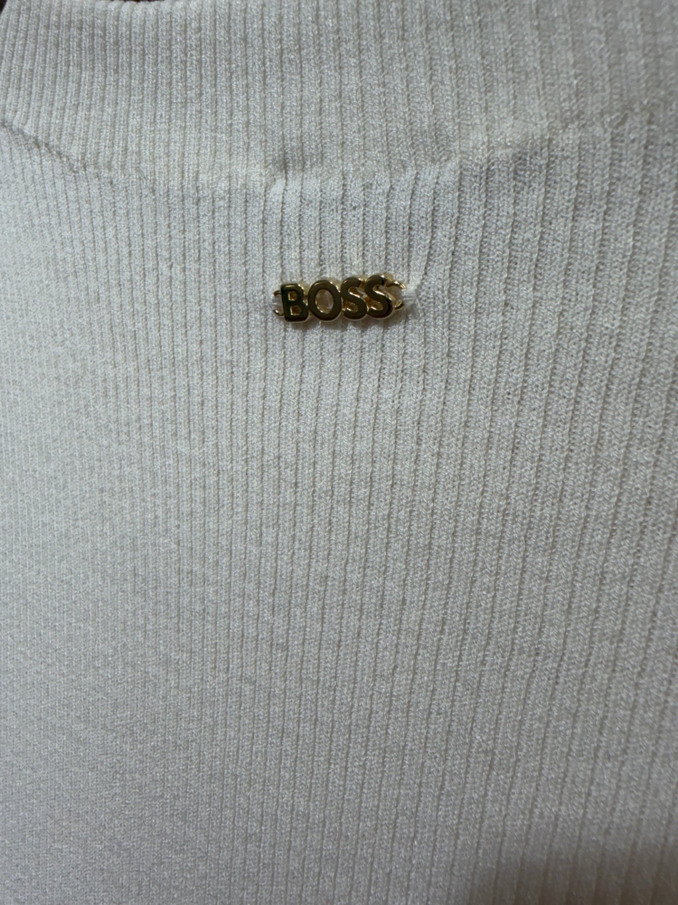 Boss Creme 40 Baumwolle/Seide/Elastan