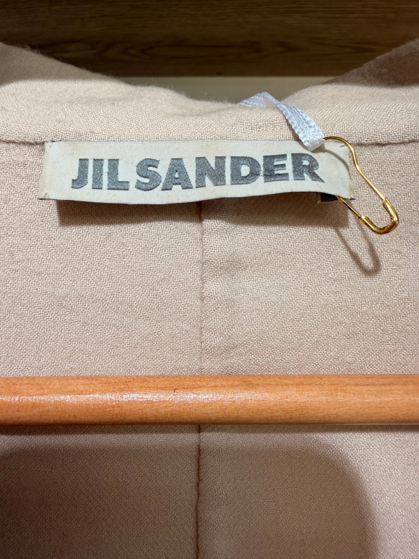 Jil Sander Mantel Beige 38 100% Cashmere