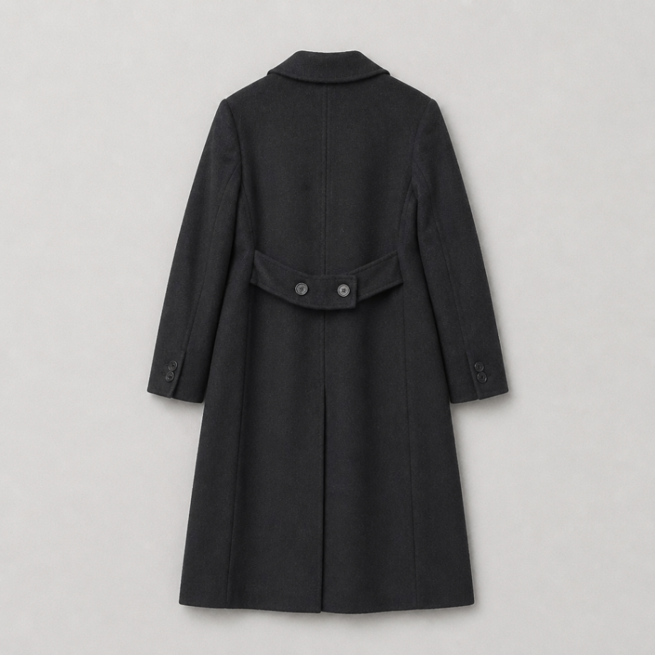 Roberto Cavalli Mantel Schwarz 38 Wolle