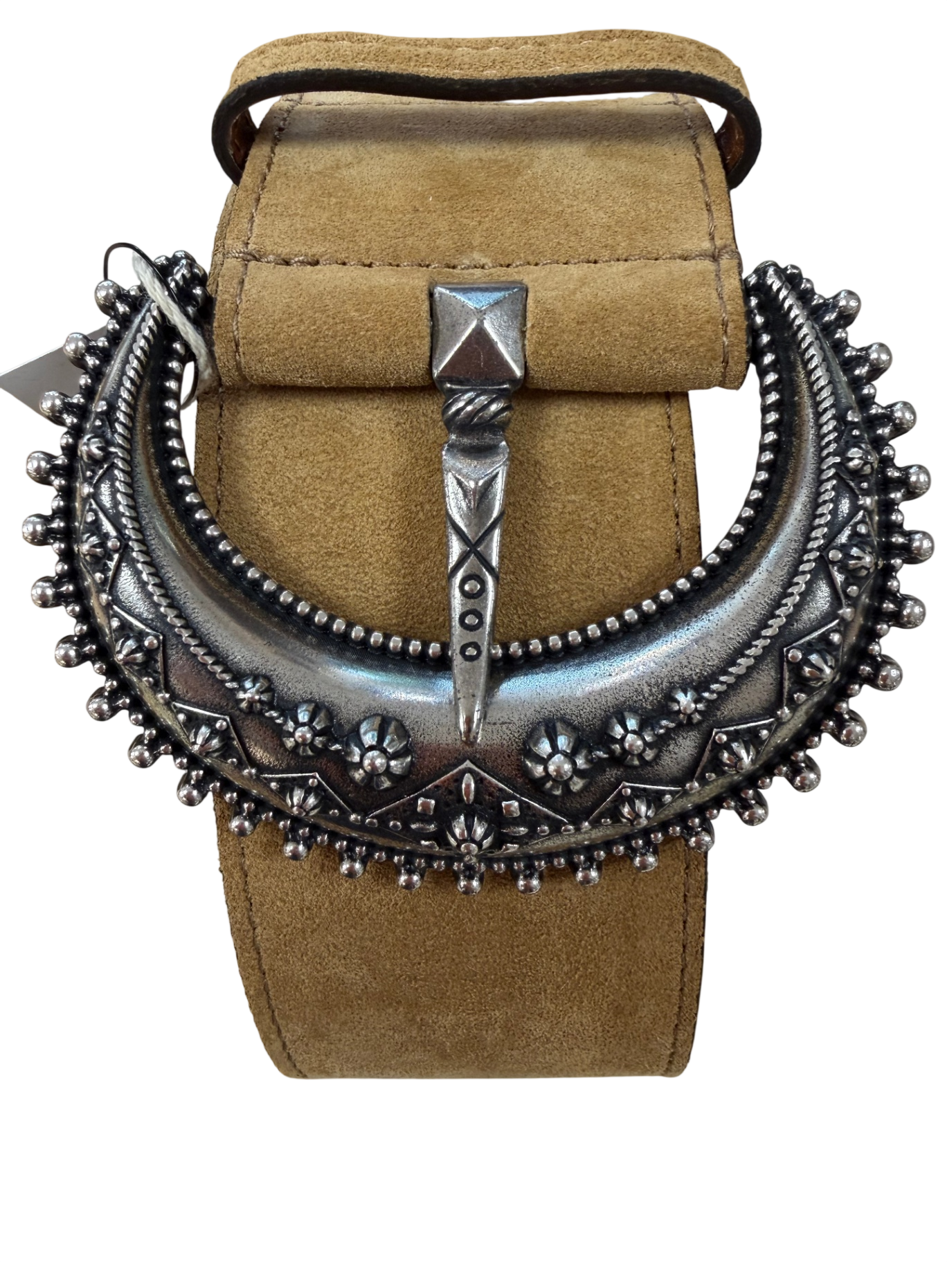 ETRO Silberfarben/Ocker 65 Metall/Leder