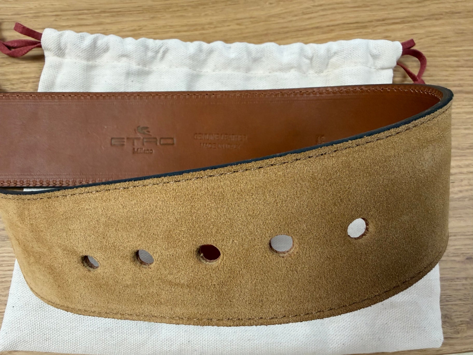 ETRO Silberfarben/Ocker 65 Metall/Leder