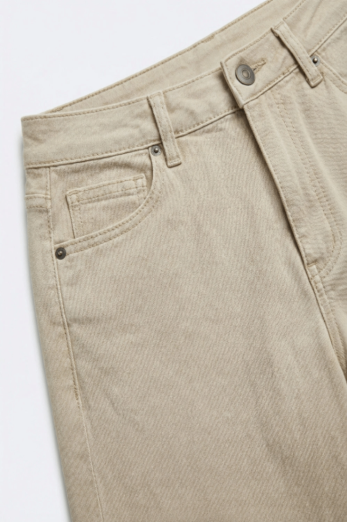 Q2 Hose Beige 40 Baumwolle/ Elastan