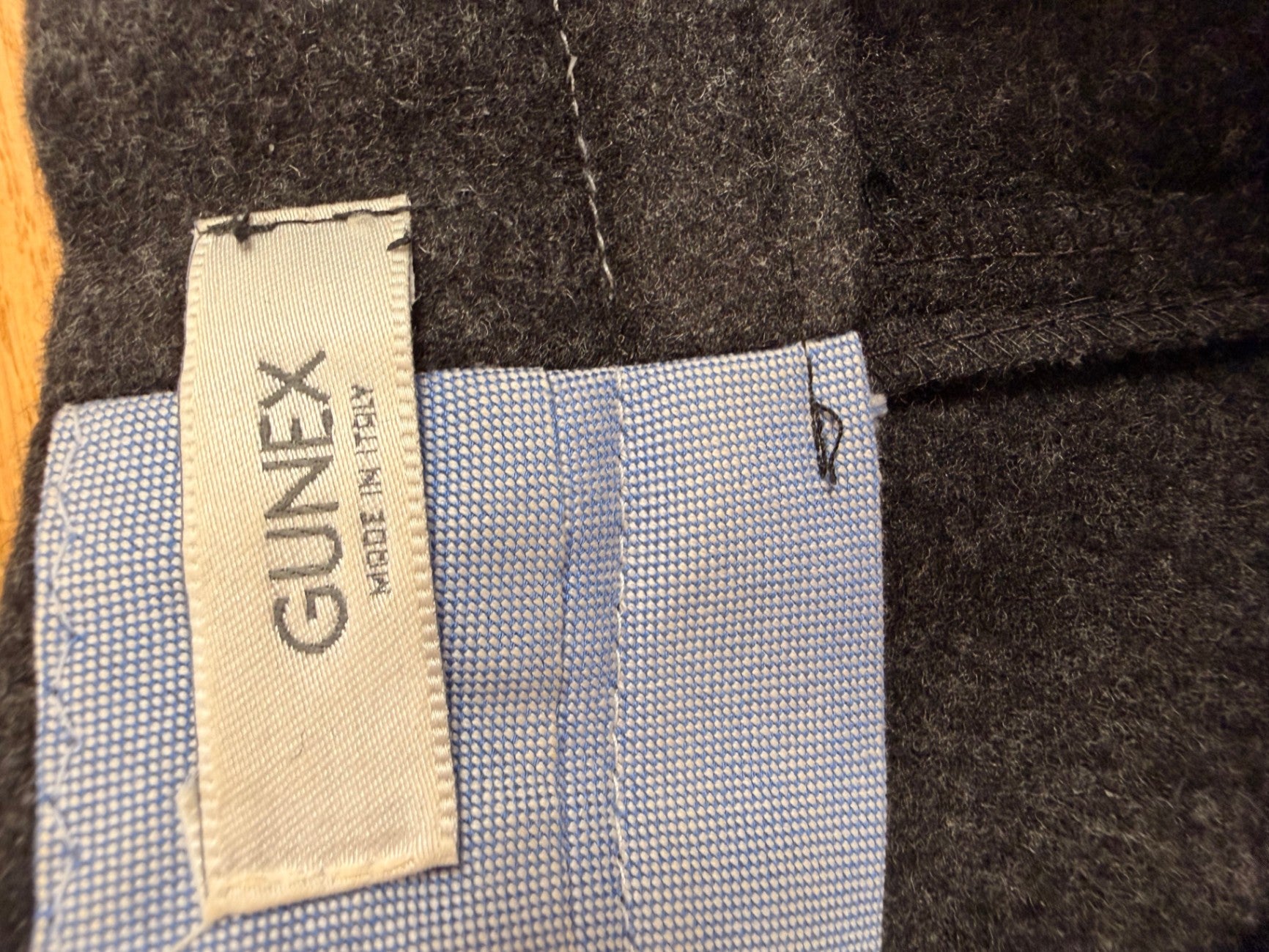 Gunex Hose Dunkelgrau / Braun 40 Wollmischung