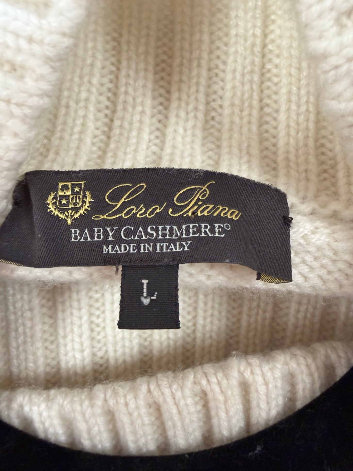 Loro Piana Wollweiß 40 100% Baby Cashmere