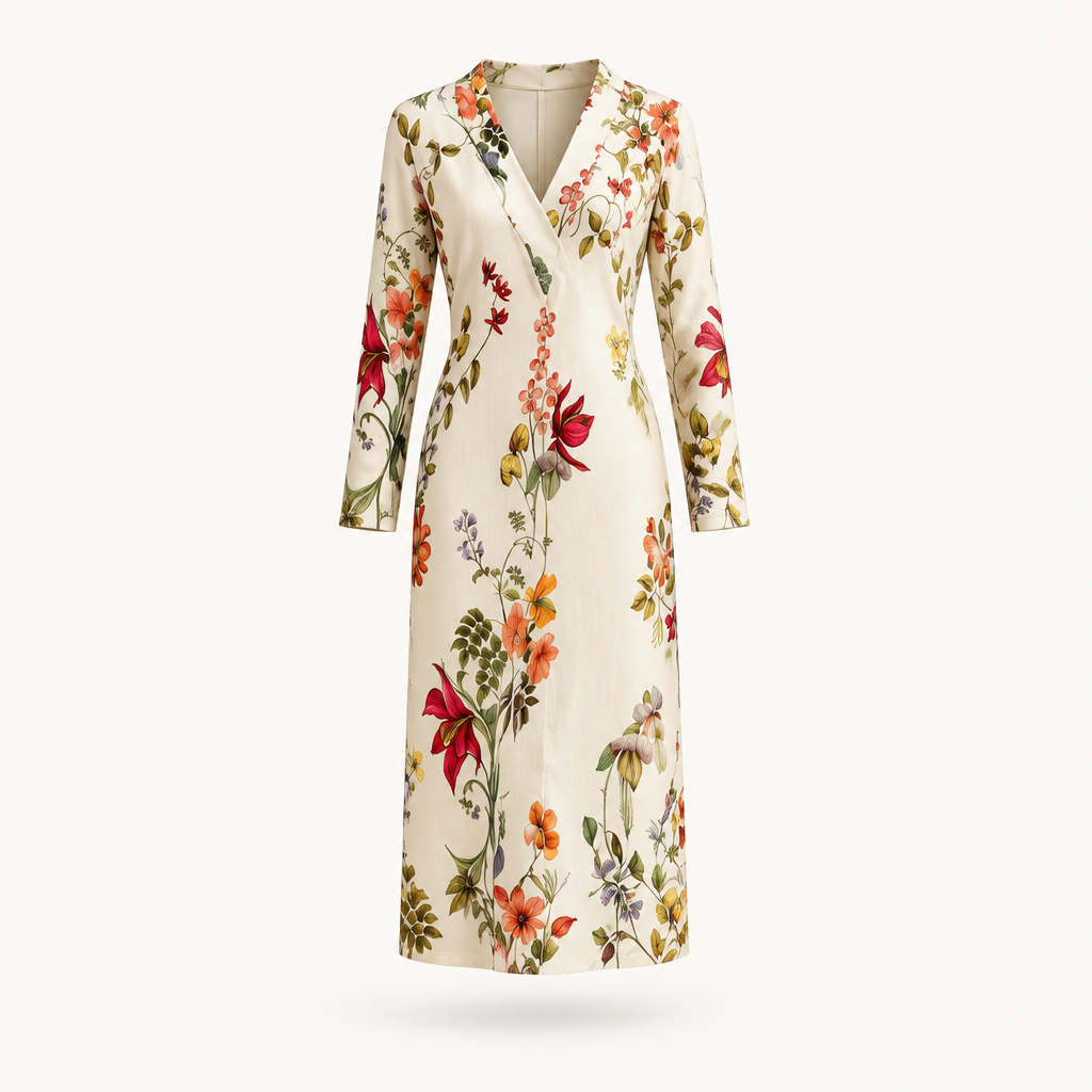 ETRO Creme mit bunten Blumenmustern 40 Viscose