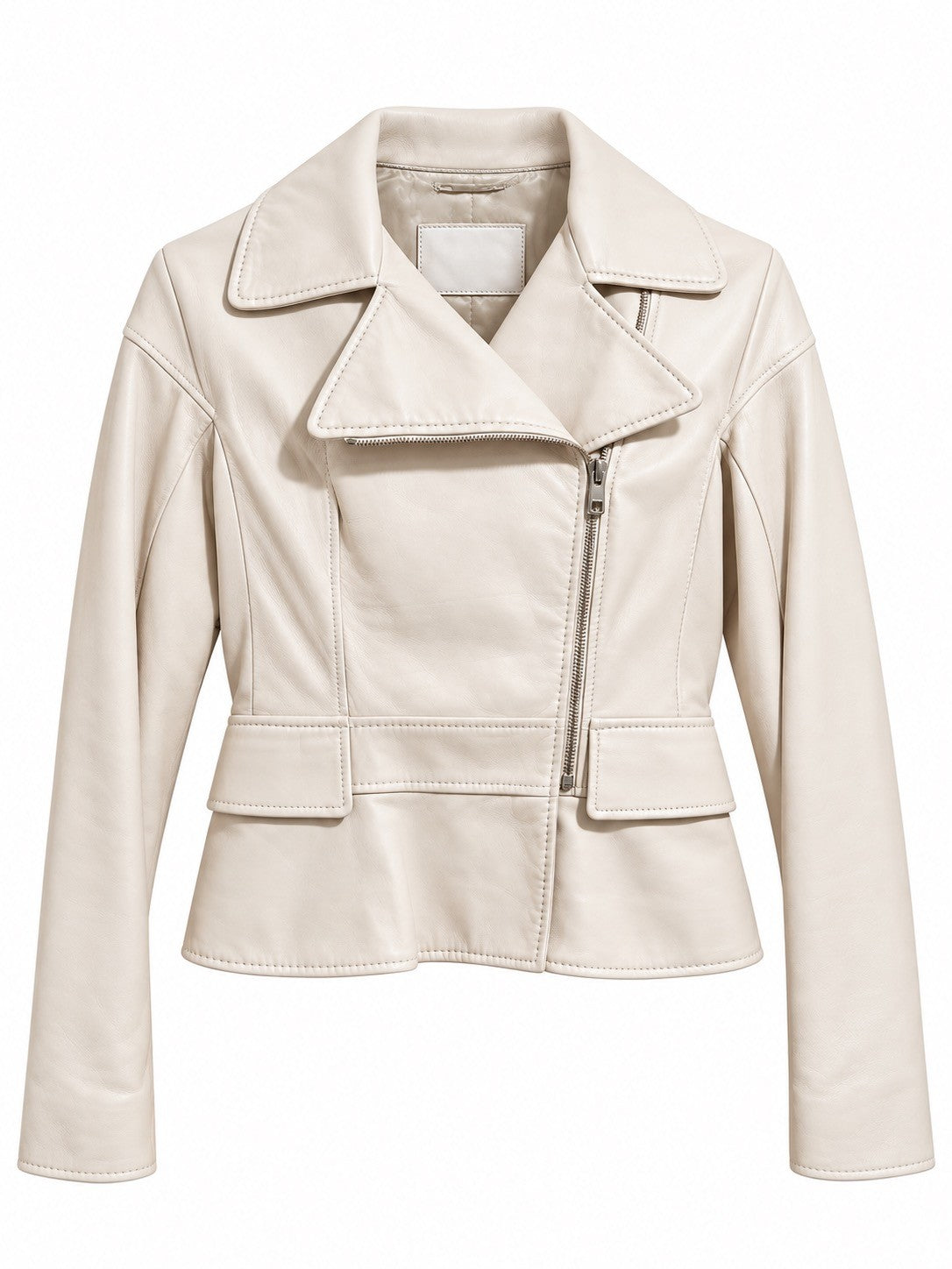 Bally Lederjacke Beige 36 Lammleder