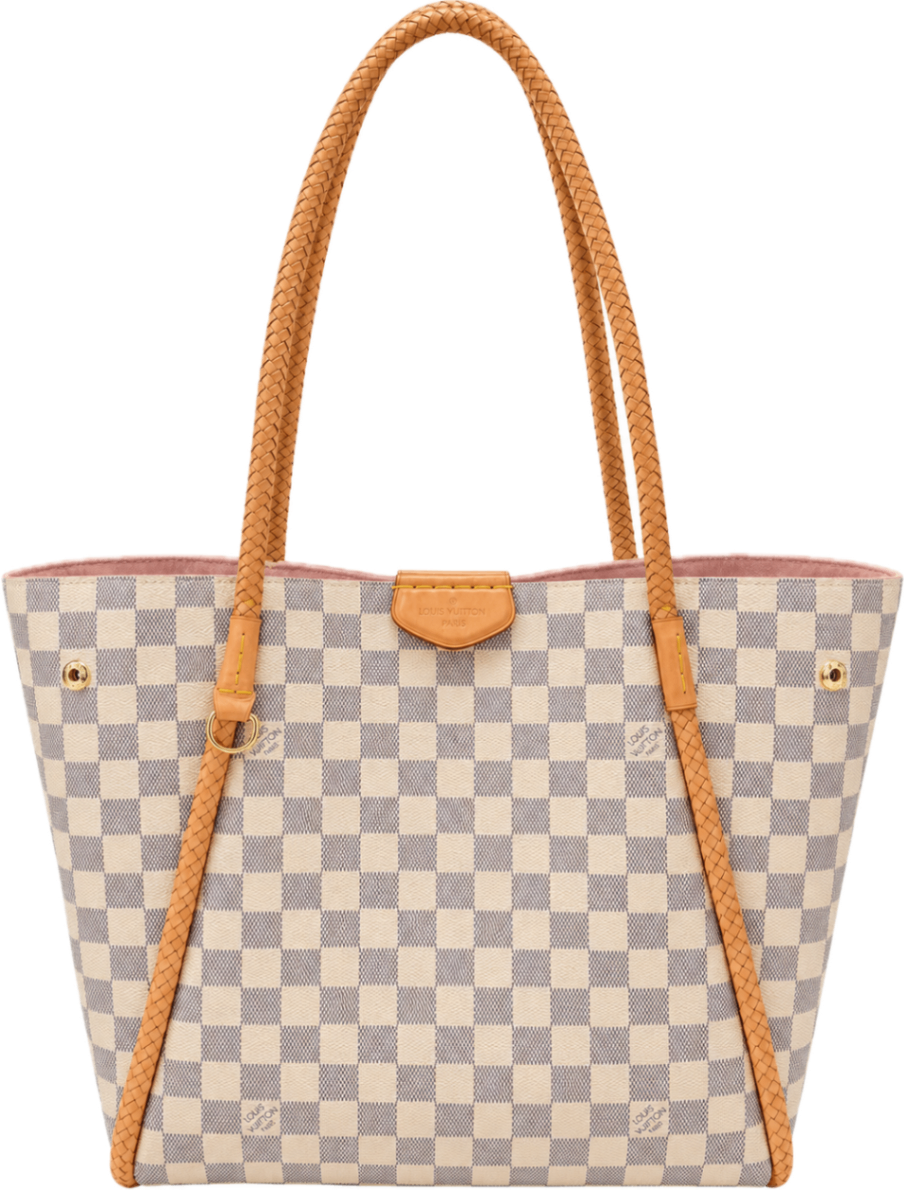 Louis Vuitton Propriano Damier Weiß-Grau/ Leder MM Canvas und Leder