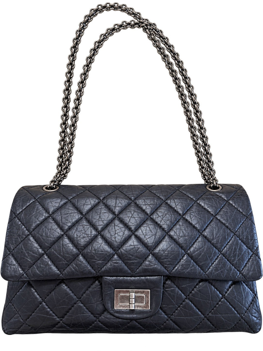 Chanel 2.55 Reissue Schwarz 31 x 20 x 10 cm Kalbsleder