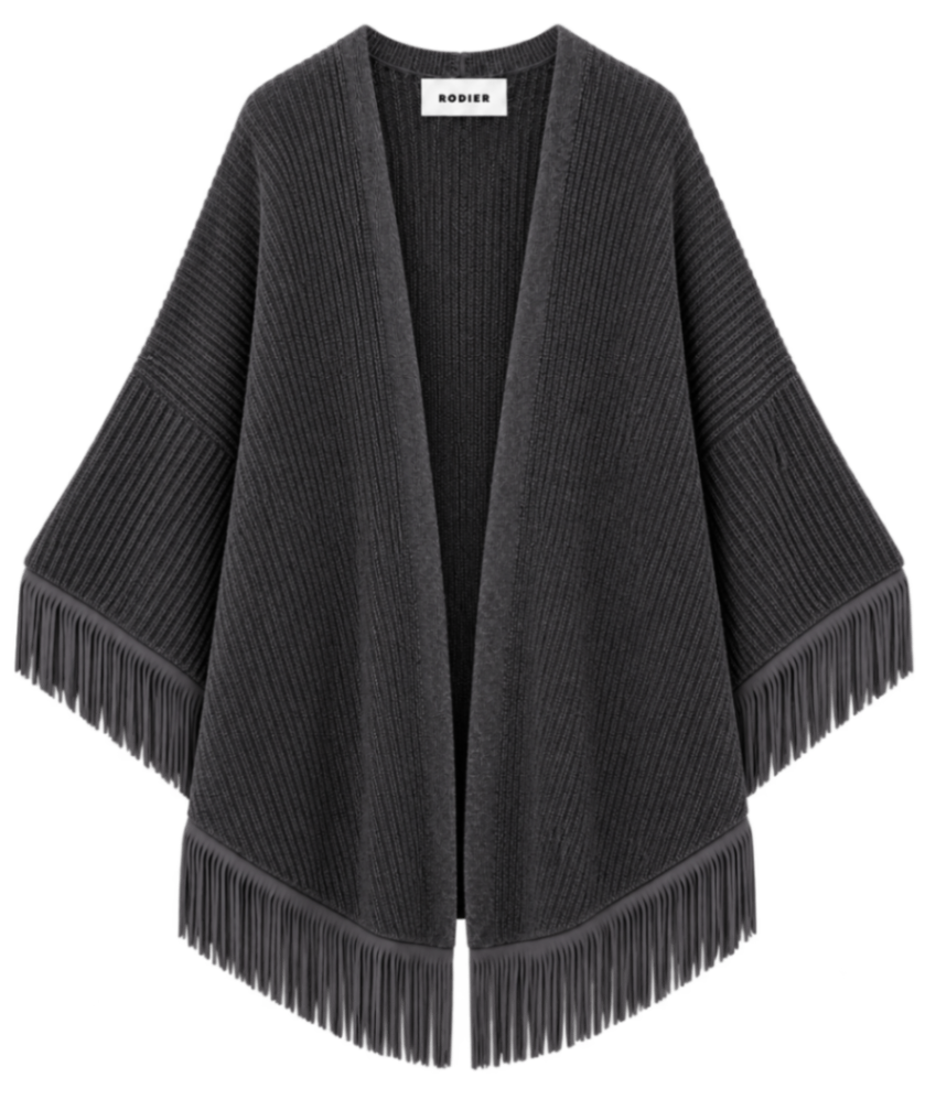 RODIER Dunkelgrau Uni Merino & Mischgewebe