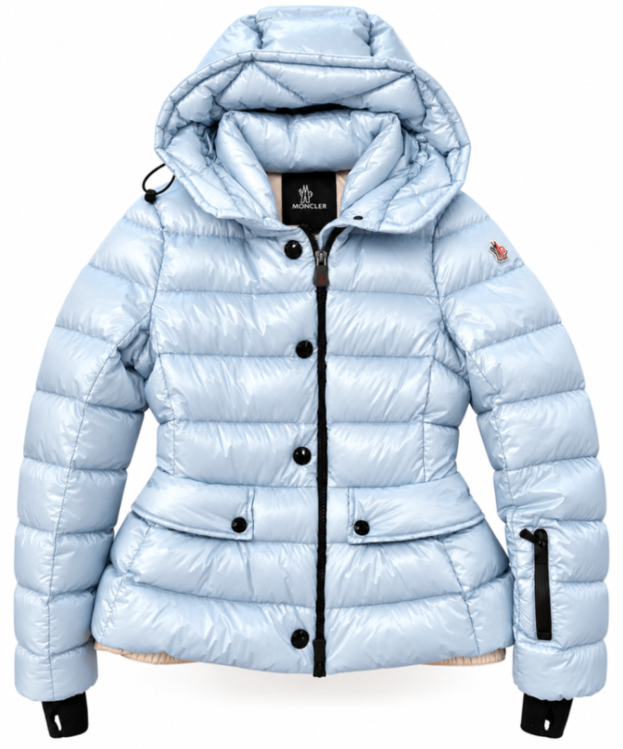 Moncler Hellblau 38 Polyamid/Daunen